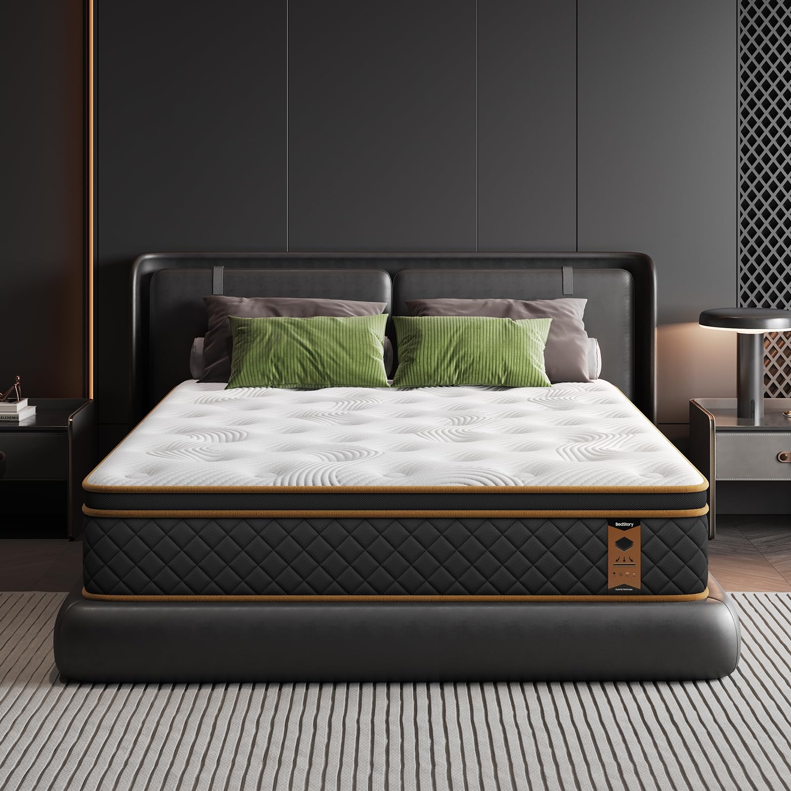 BedStory Materasso 120 x 190 cm, altezza 26 cm, materassi con molle insacchettate, rigidità media, traspirante ed ergonomico, scelta ideale per camere da letto e appartamenti