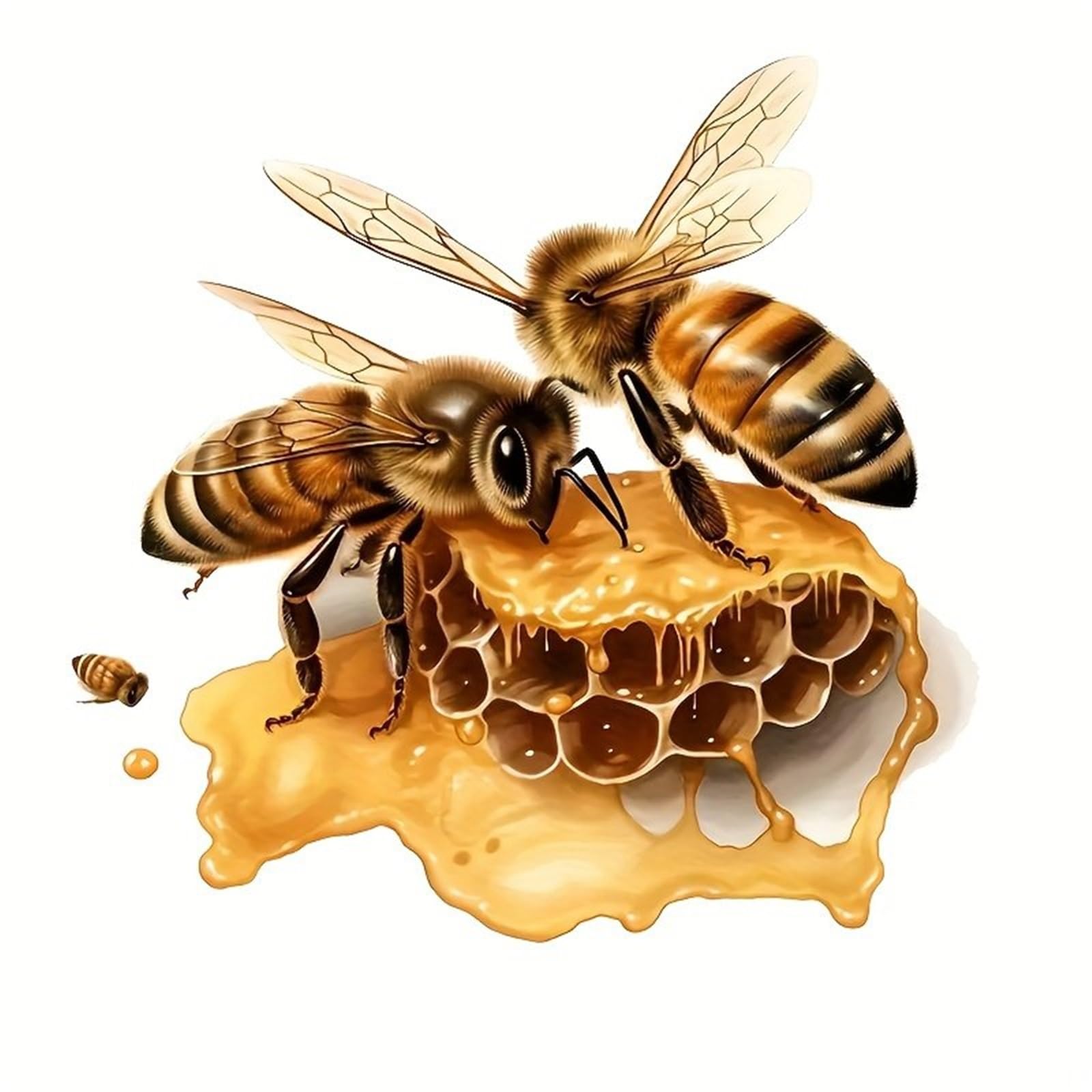 1Pc Bee Honeycomb Decal, Sticker for Cars, Laptops, Fridge & Furniture