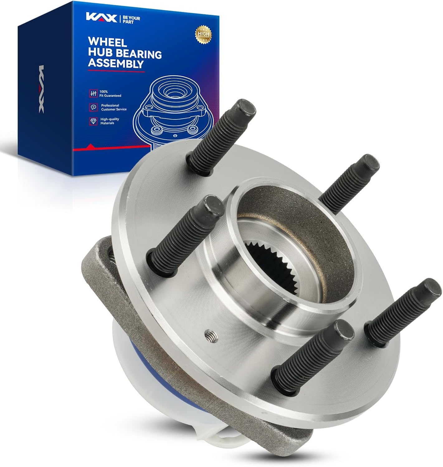 KAX 513238 1pc Front Wheel Hub Bearing Compatible with 2005-2011 Cadillac STS 3.6L AWD,5 Lug W/ABS