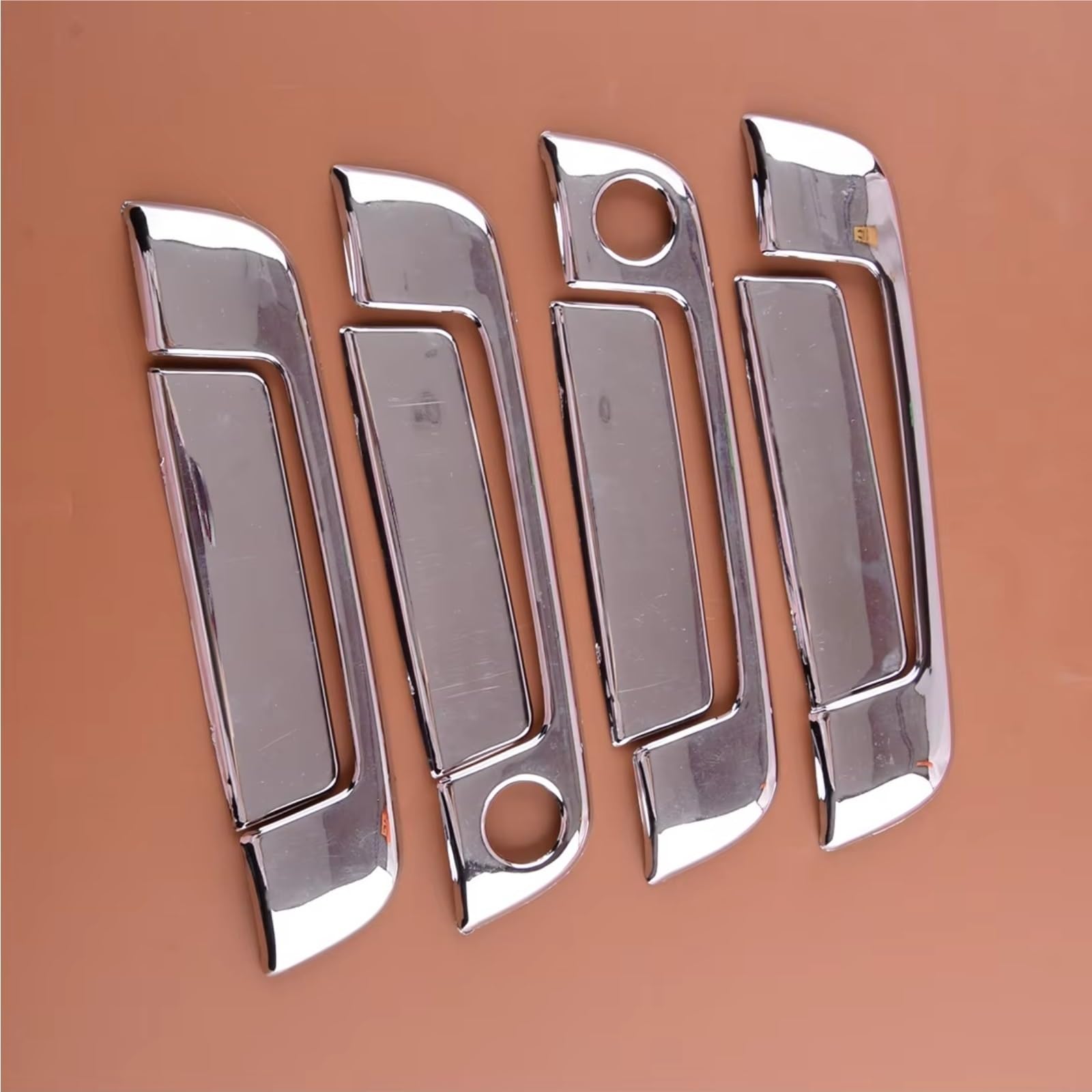 JJRFVBGT Door Handle Trim Compatible with E34 1988-1996 for E32 Models 1989-1994 Silver Outer Decor Accessories Car Exterior Door Handle Housing