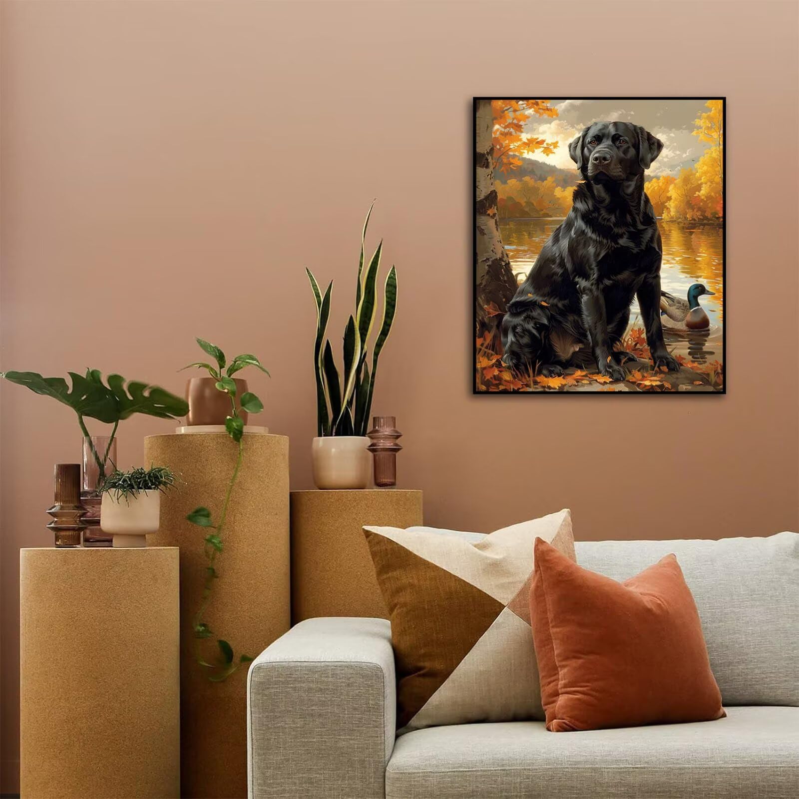 Kit De Pintura Por Números Con Bastidor – Lienzo De 50x70 Cm, 36 Pinturas Acrílicas Y 3 Pinceles, Ideal Para Decoración Del Hogar Y Regalo
