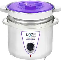 Mega Bell, Panela aquecedora de cera para depilação, Termocera, Cera-Matic Standard, Com refil, Bivolt, 900g, Tampa lilás com a base branca
