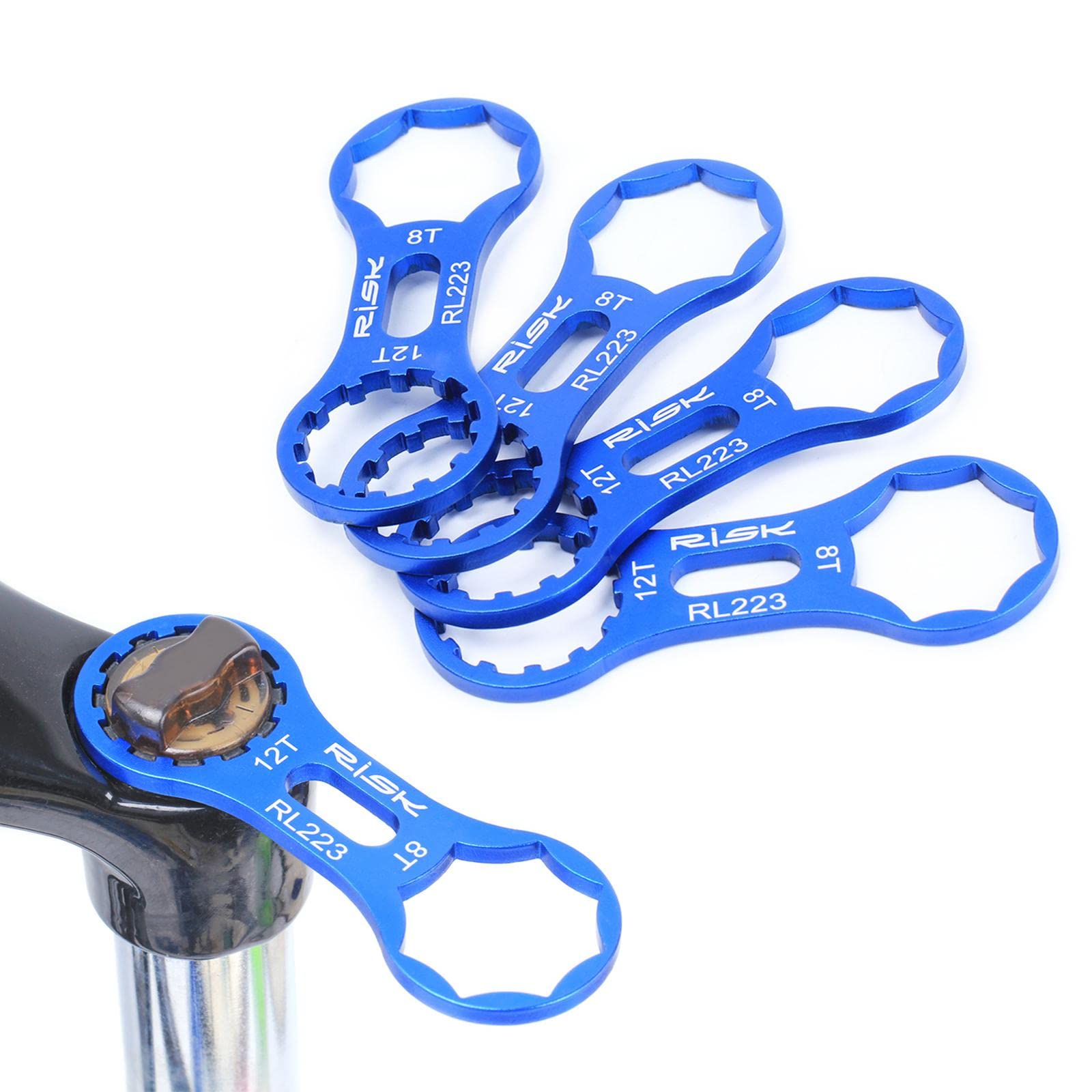 8T/12T Bike Fork Cap Spanner Bicycle Front Fork Wrench for