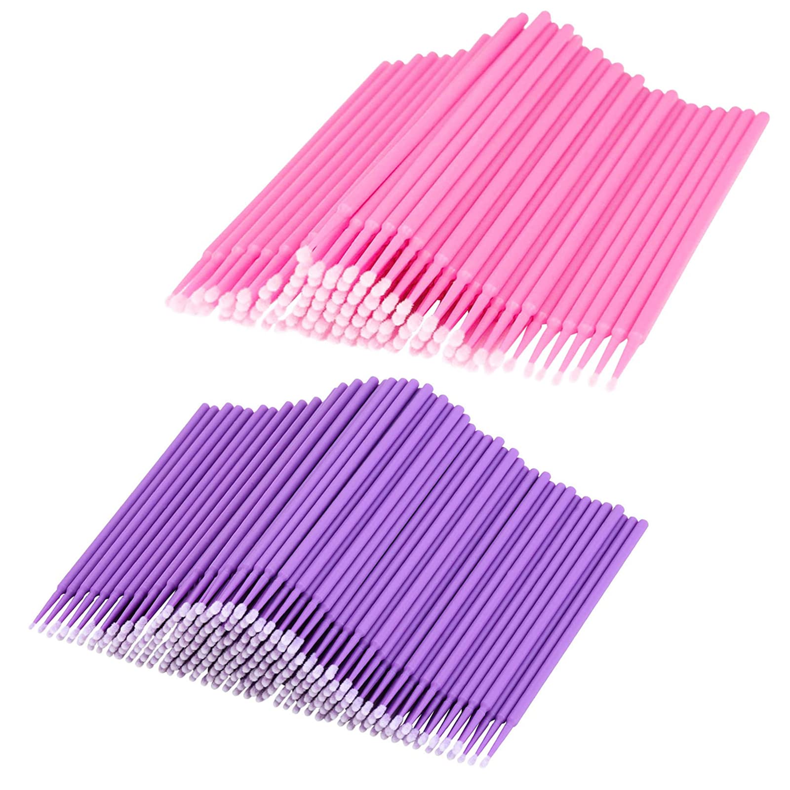 200PCS Microcepillos Aplicadores Desechables para Extracción de Pestañas, Maquillaje, Nail Art y Limpieza