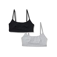 Amazon Essentials Bralette con scollo rotondo, cotone Donna