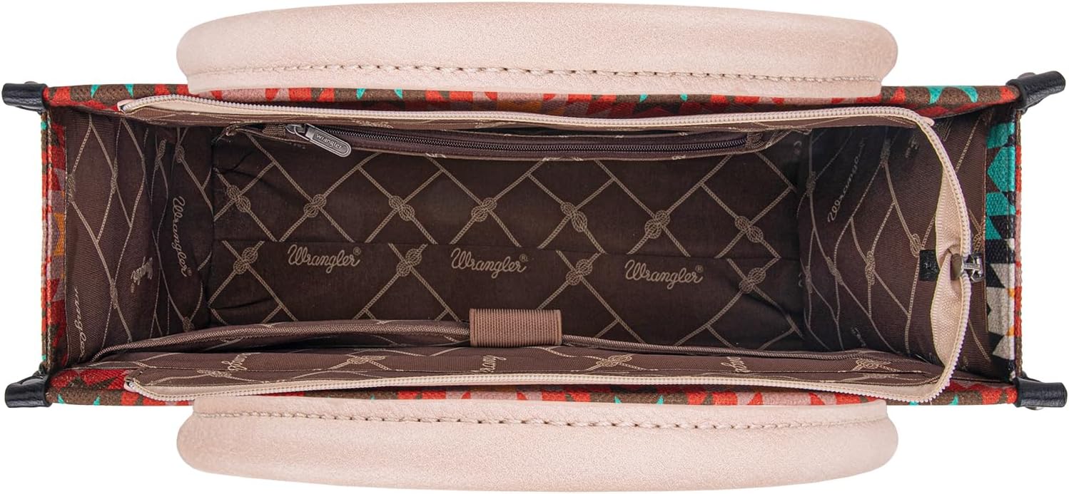 Montana West Wrangler Large Tote Bag for Women Western Structured Shoulder Bag with Laptop Compartment - Image 5