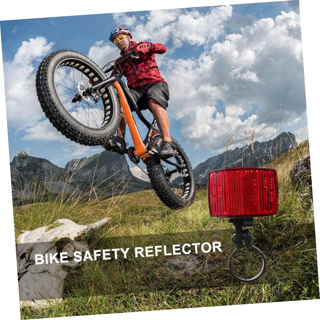 2pcs Bike Reflector Safety Reflectors for Mountain and Road Bikes Compact and Bright Design for Night Visibility for Cycling Enthusiasts