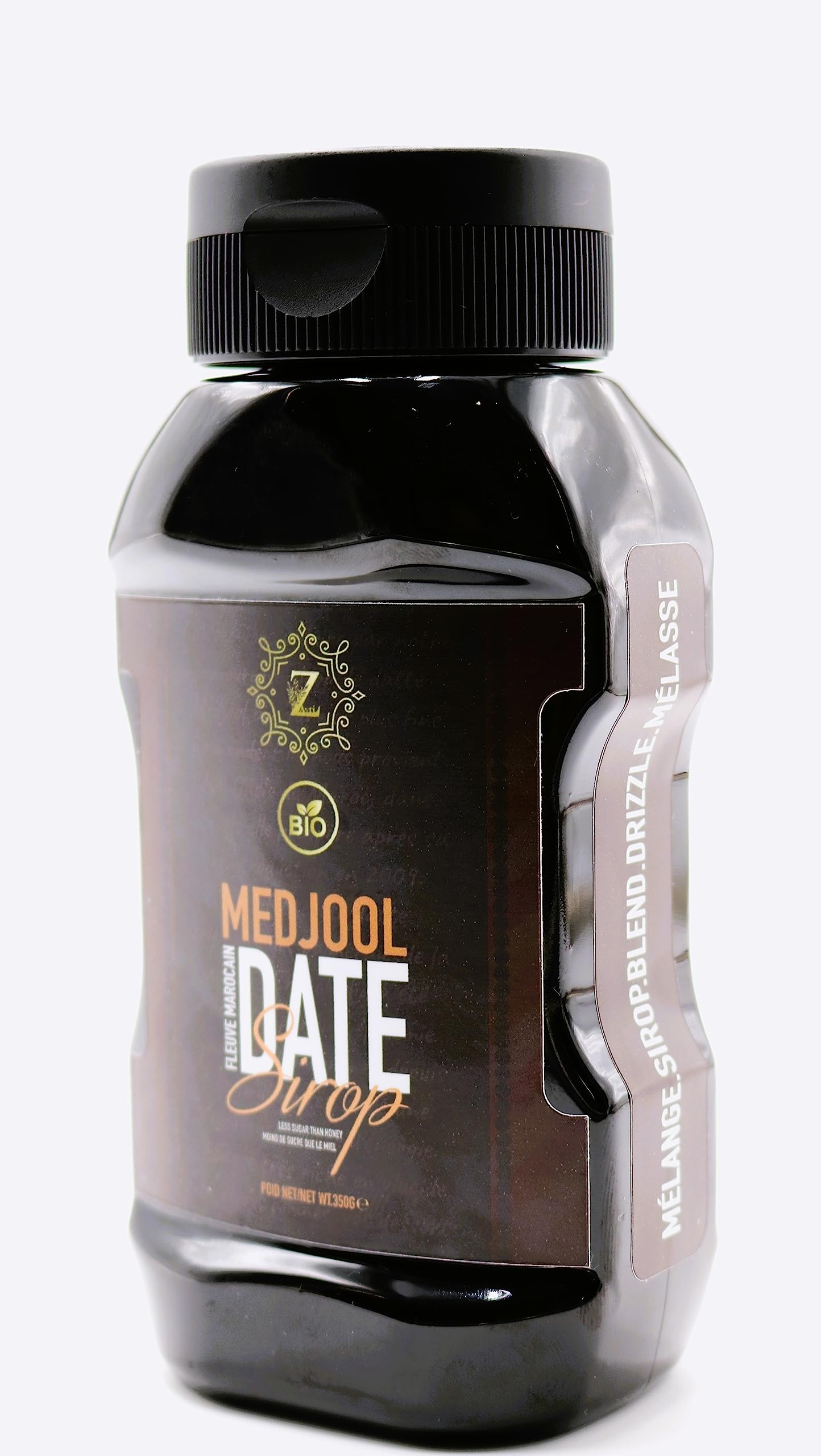 Sirop de dattes Medjoul du Maroc— Sirop de Datte 100% Pure & Naturel, sans Sucre — Sirop pour Café qui Convient aux Végan, 350g