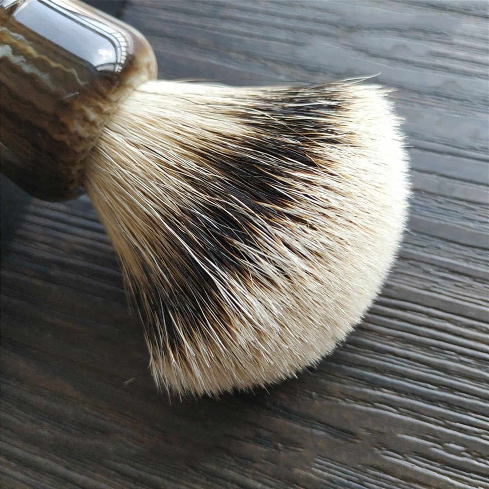 Pennello da Barba Alta qualità Pelo di Tasso Puro Regalo per l'Uomo Barba Pennello in Schiuma Fatto a Mano Pennello da Barba Bagnato