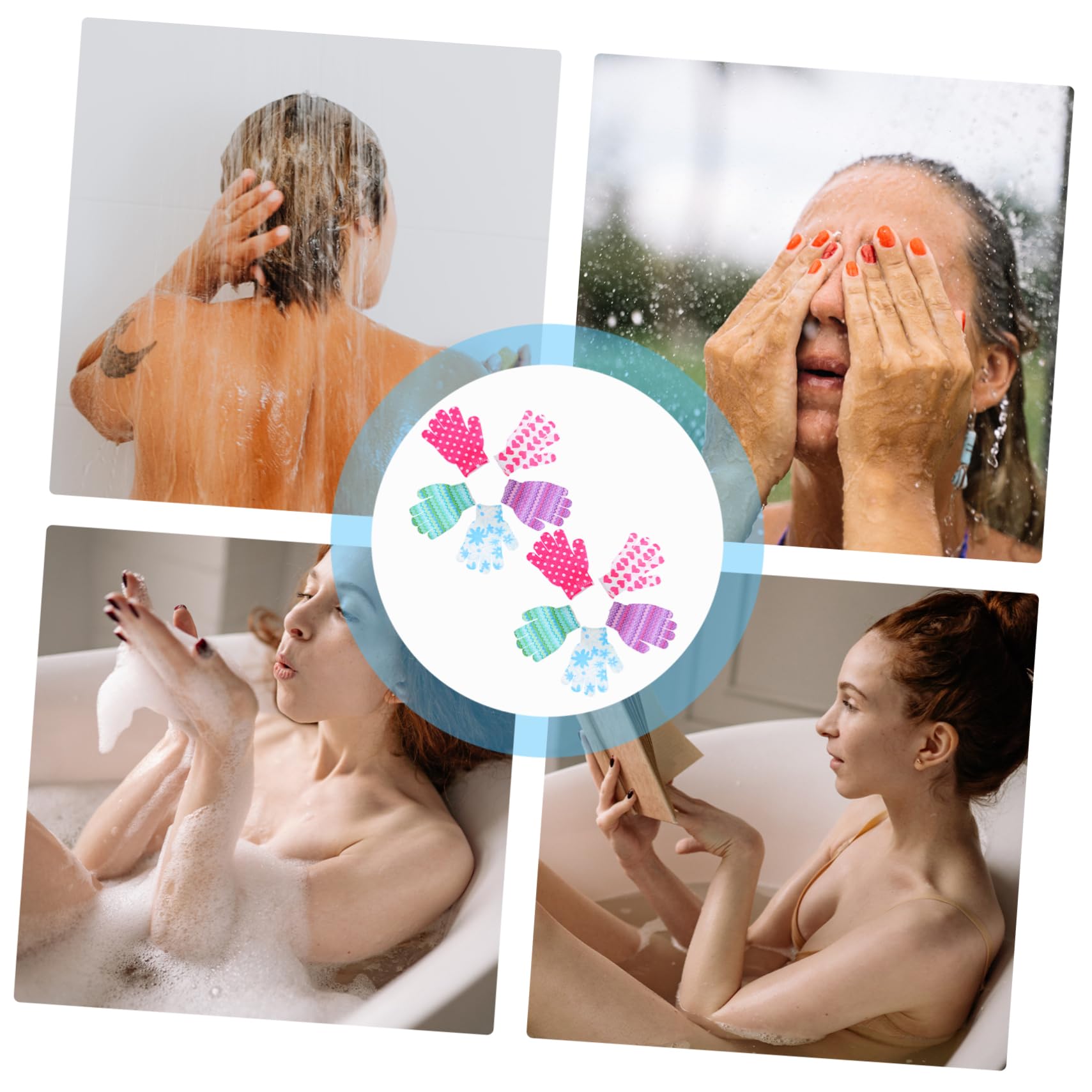 MAGICLULU 3er-set Peeling-badehandschuhe Duschhandschuhe für Jungen Wiederverwendbare Reinigungshandschuhe Bademassagehandschuh Tiefenreinigungs-peelinghandschuh für Die 10 Stück * 3