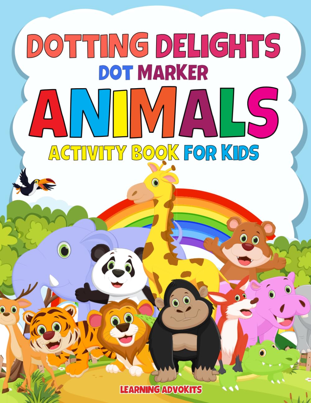 Dotting Delights: Dot Marker Animals Activity Book for Kids