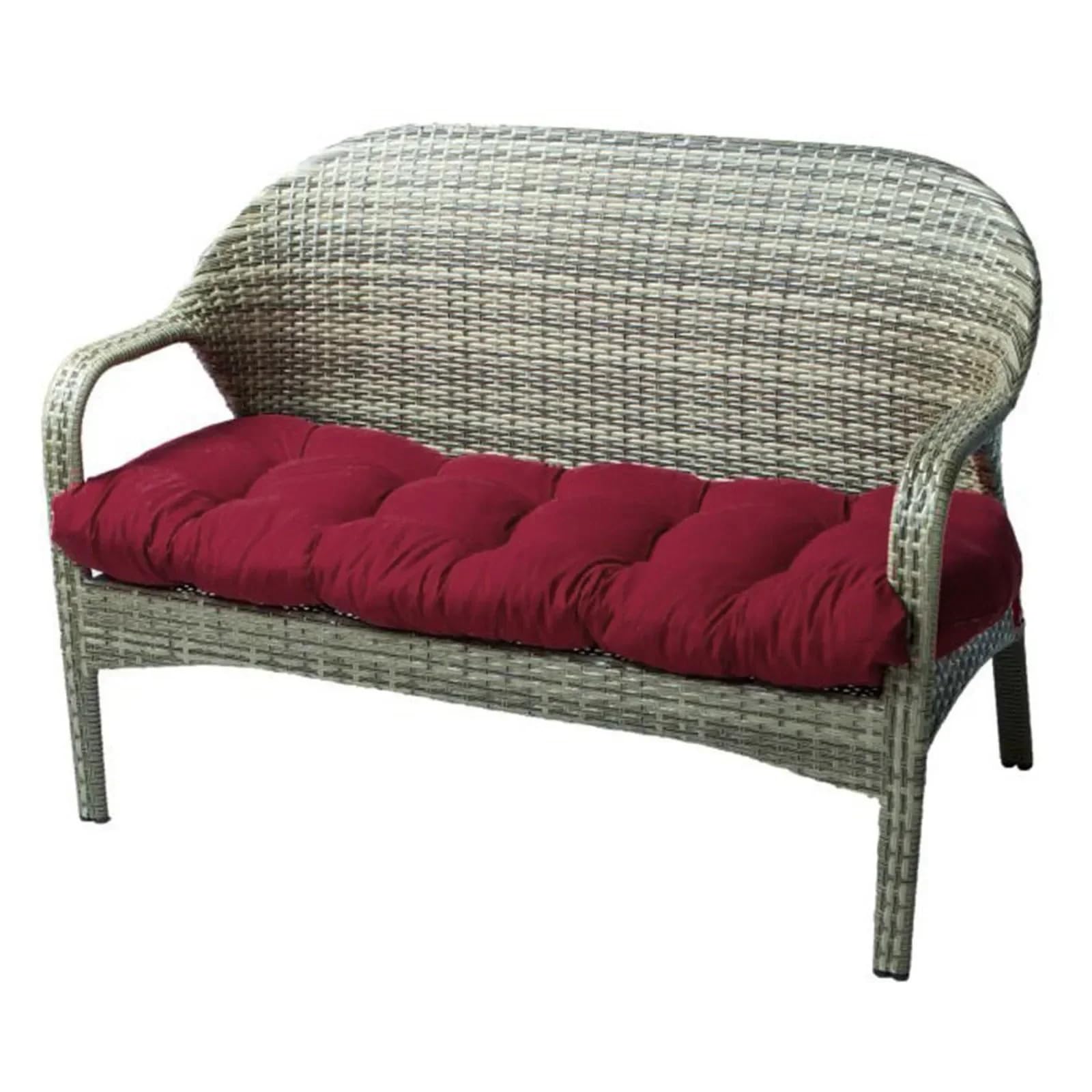 Bench Cushion Waterproof Patio Chair Cushion Swing Cushion Bench Seat Cushion Rocking Seat Pad for Lounger Garden Patio Lounger Bench, Wicker Loveseat (51.2