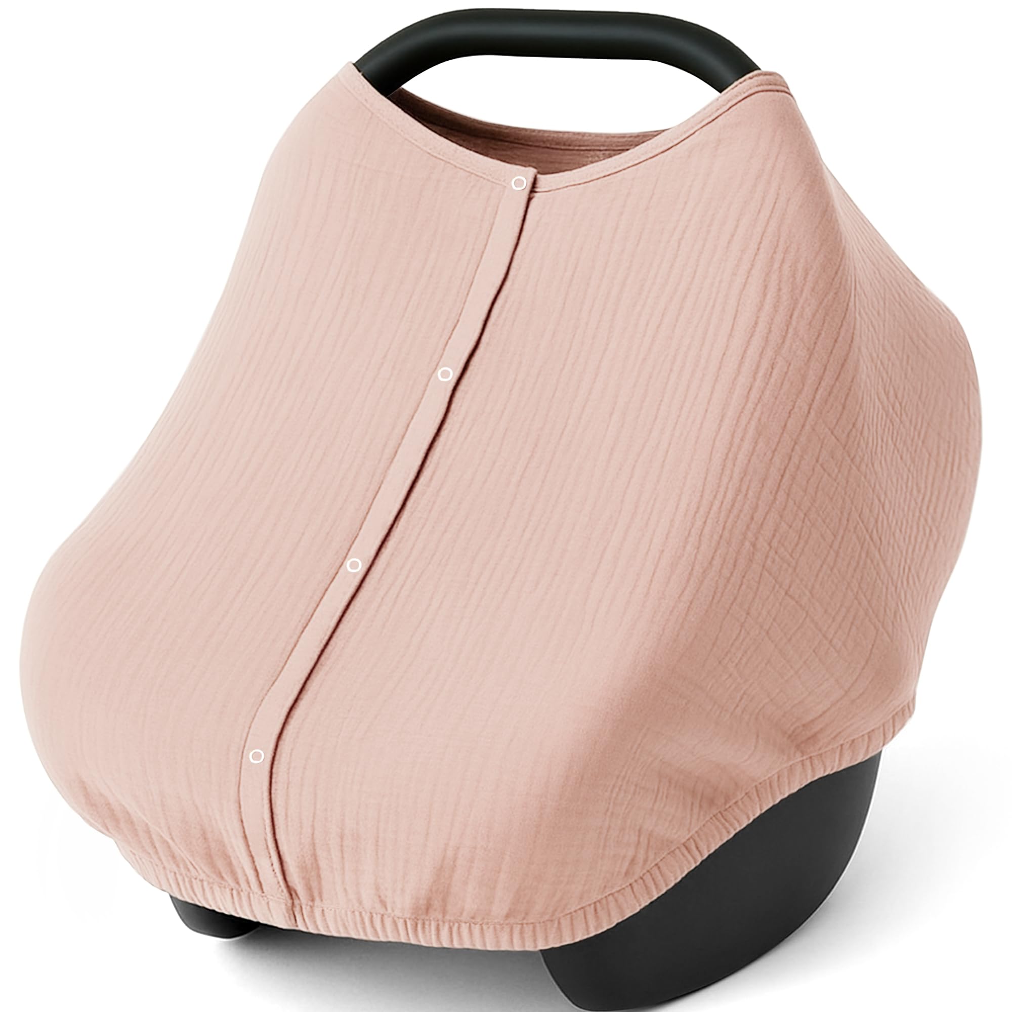 Fundas de asiento de coche para bebé, muselina de algodón transpirable, toldo para cochecito de bebé, regalos de ducha y búsqueda