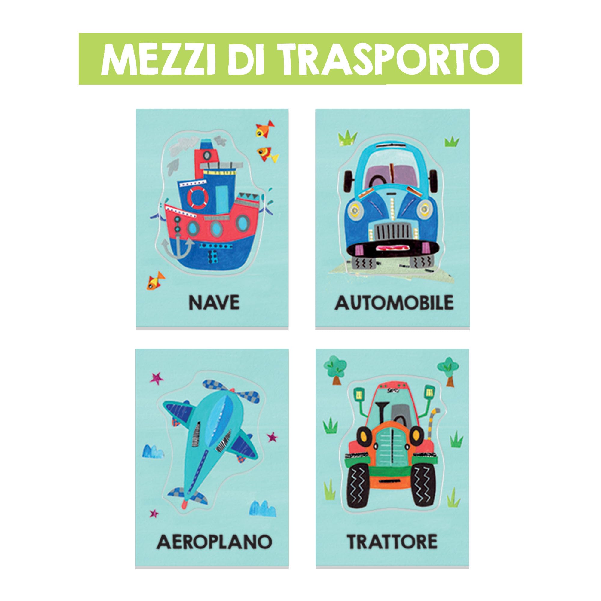 HEADU - Baby Flashcards Montessori - Ascolta e Pronuncia le Prime Parole| Giochi Educativi 1 2 3 Anni, Carte Sagomate ad Incastro, Giochi Montessori per Imparare Prime Parole, Regalo Bambina Bambino