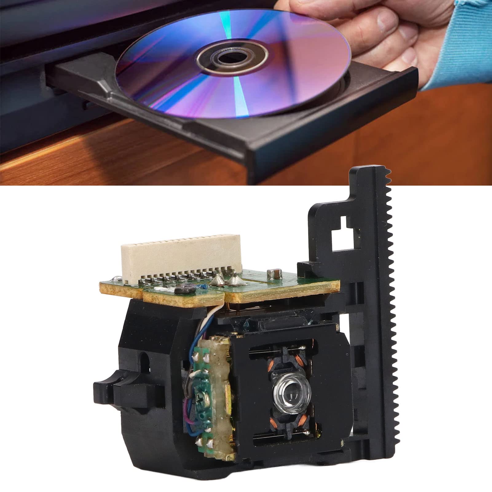 Optical Pickup LaserLens Replacement Part Single Channel Optical Drive Head 1mm Line Width for CD VCD Player