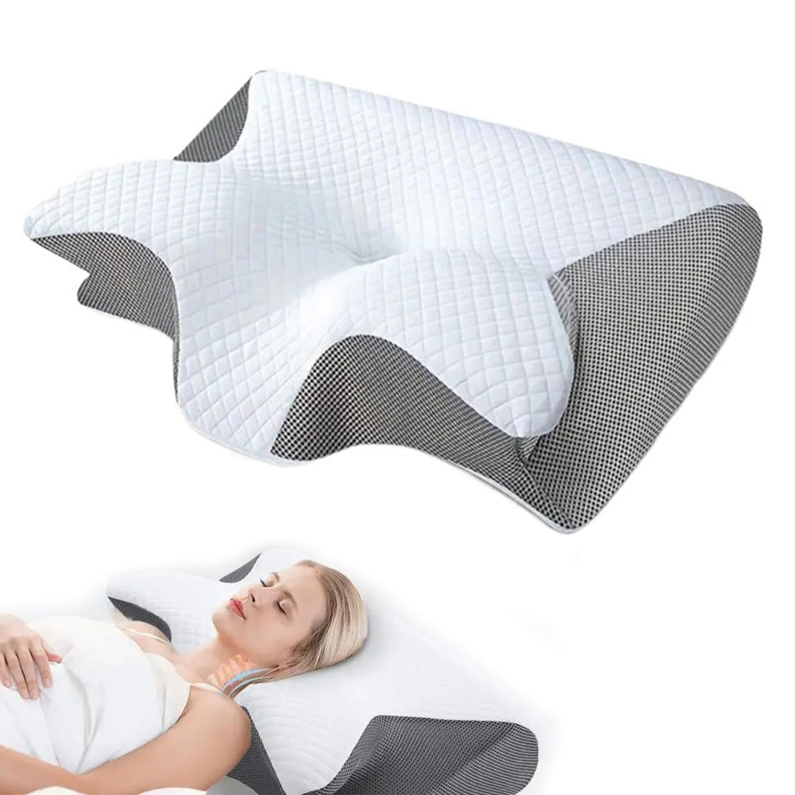 Tiga Soft Cuscino Cervicale Morbido Con Microperle - 31x32cm, 6 Colori, Per Auto, Ufficio E Viaggio, Leggero E Confortevole