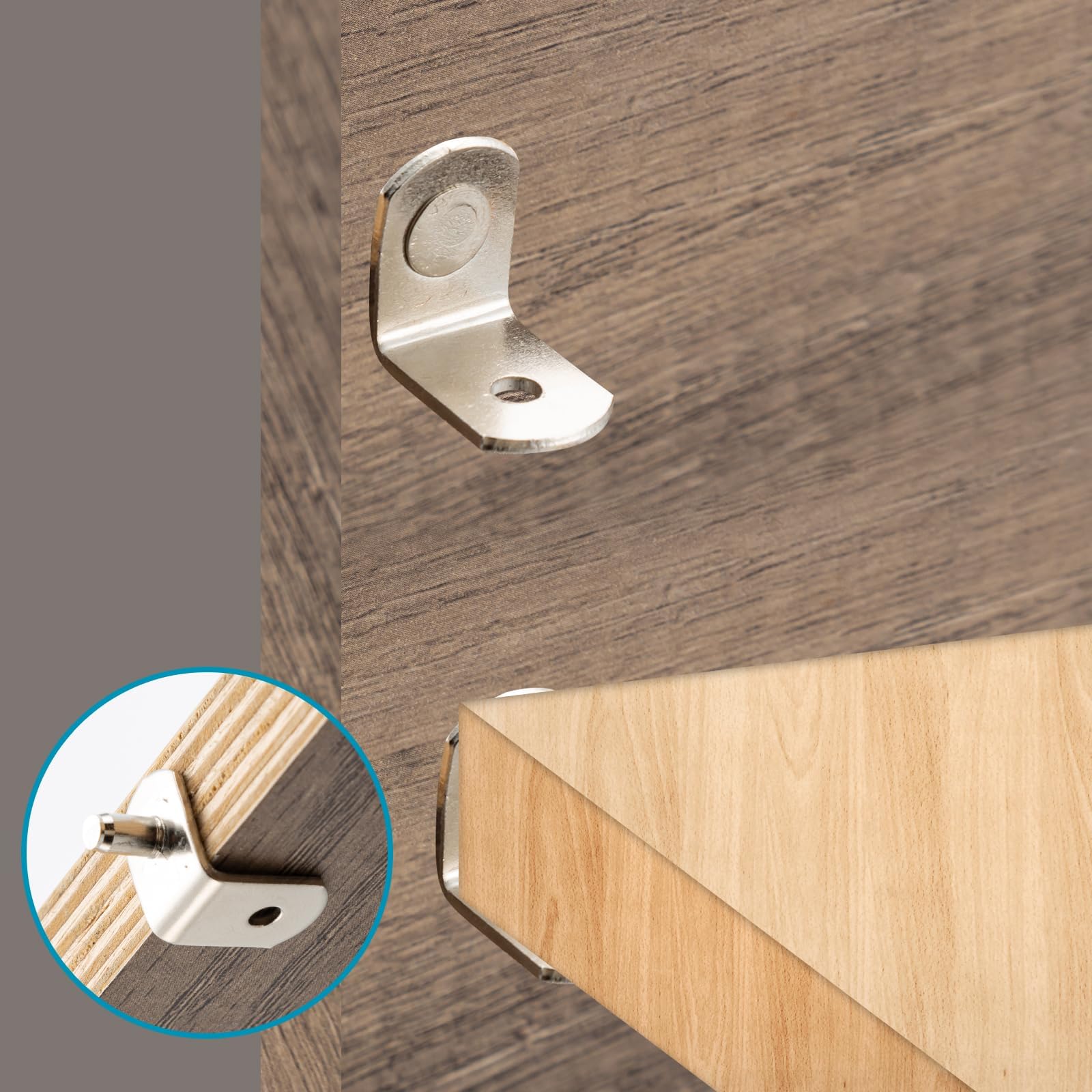 3/16 Inch Shelf Pins, Right Angle Cabinet Shelf Supports, 25 Pack — Amazon image 7