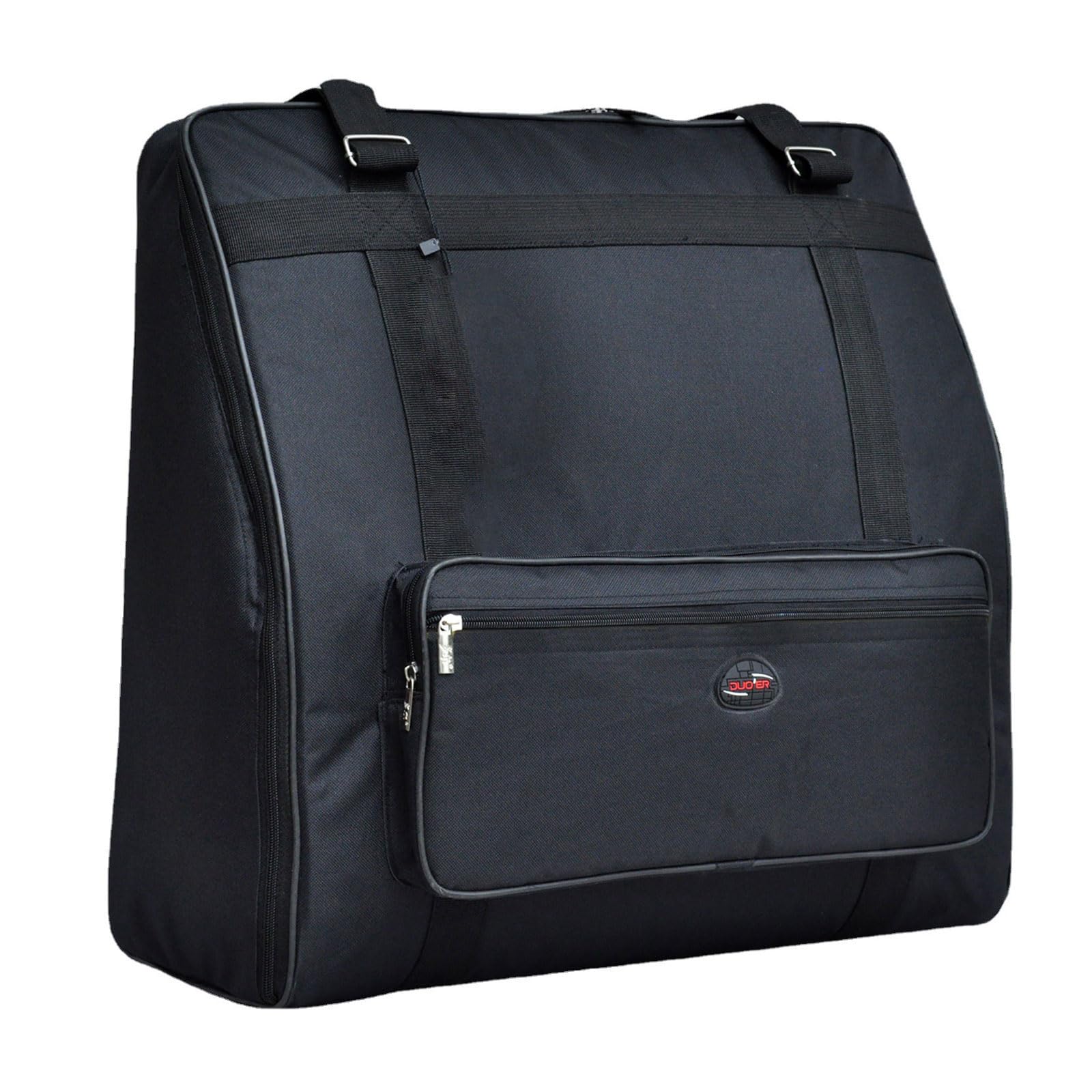 Borsa a fisarmonica per 120 basso fisarmonica, custodia imbottita per fisarmonica, in tessuto oxford impermeabile, zaino con spallacci, borsa per accessori, borsa per strumenti per adulti, Nero
