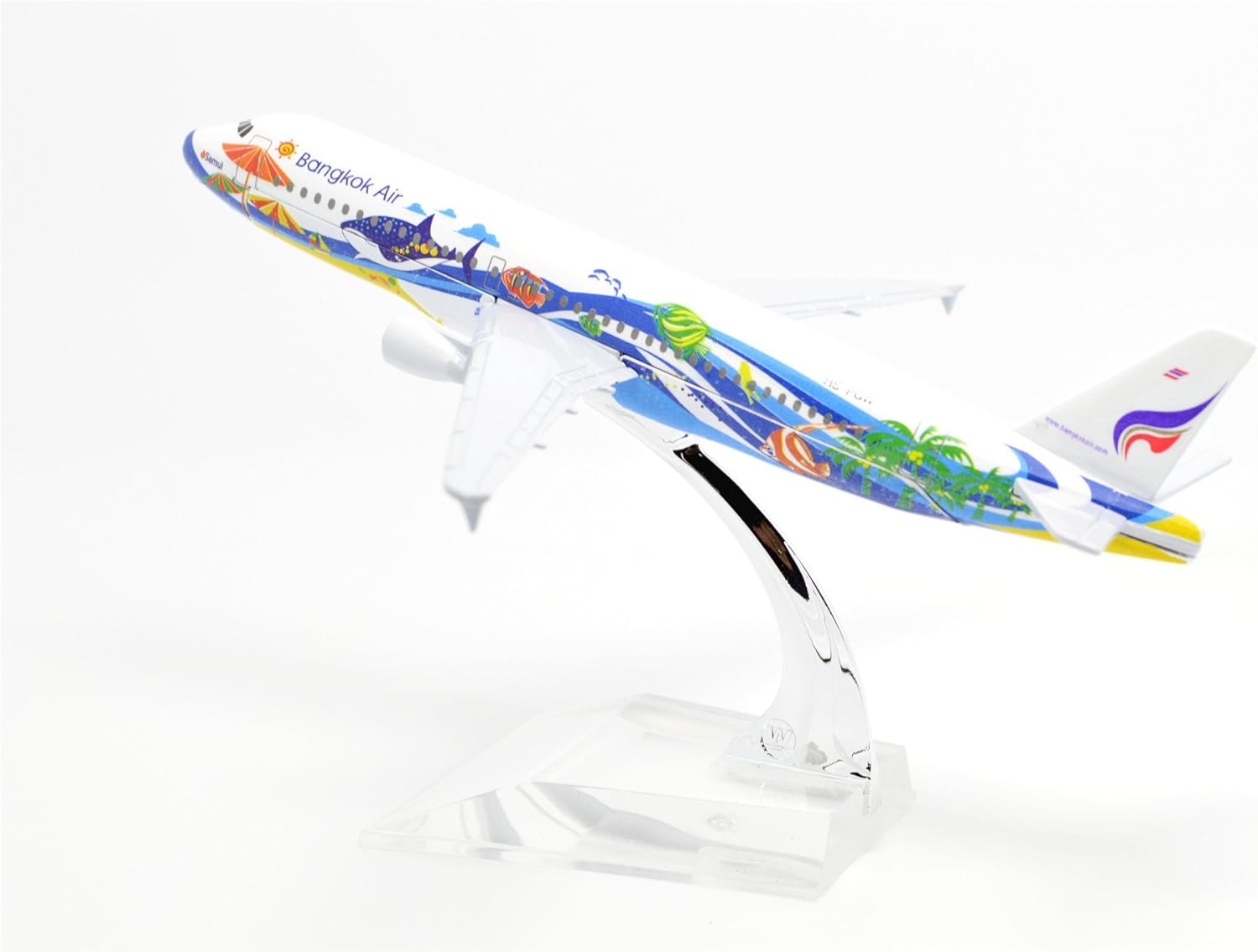 TANG DYNASTY(TM) 1:400 16cm Air Bus A320 Bangkok Air Metal Airplane Model Plane Toy Plane Model