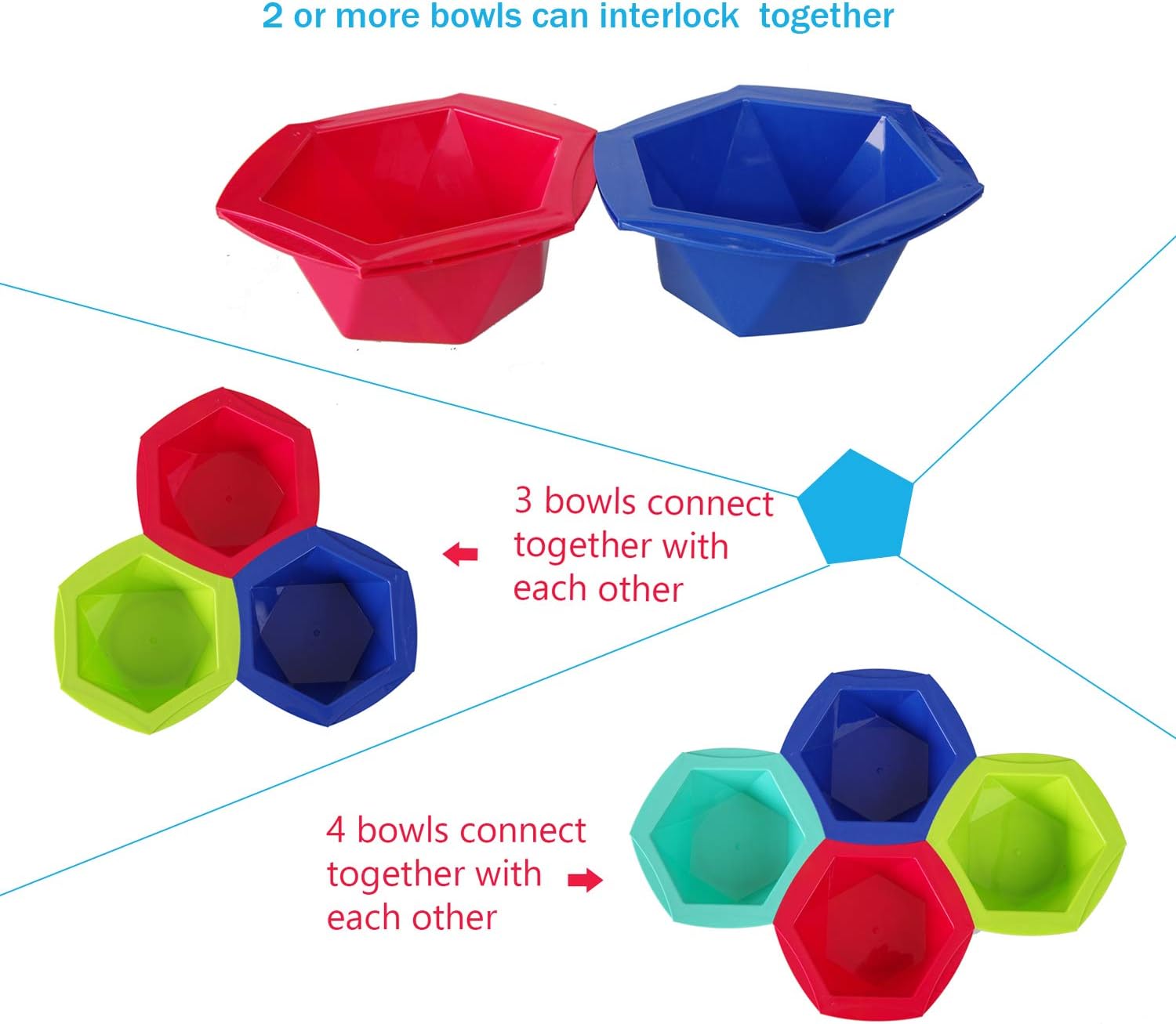 15pcs Connect Hair Color Bowls Kit For Hair Salon Hair Dye Bowls Coloring Brushes And Hair Tube Squeezer Tools
