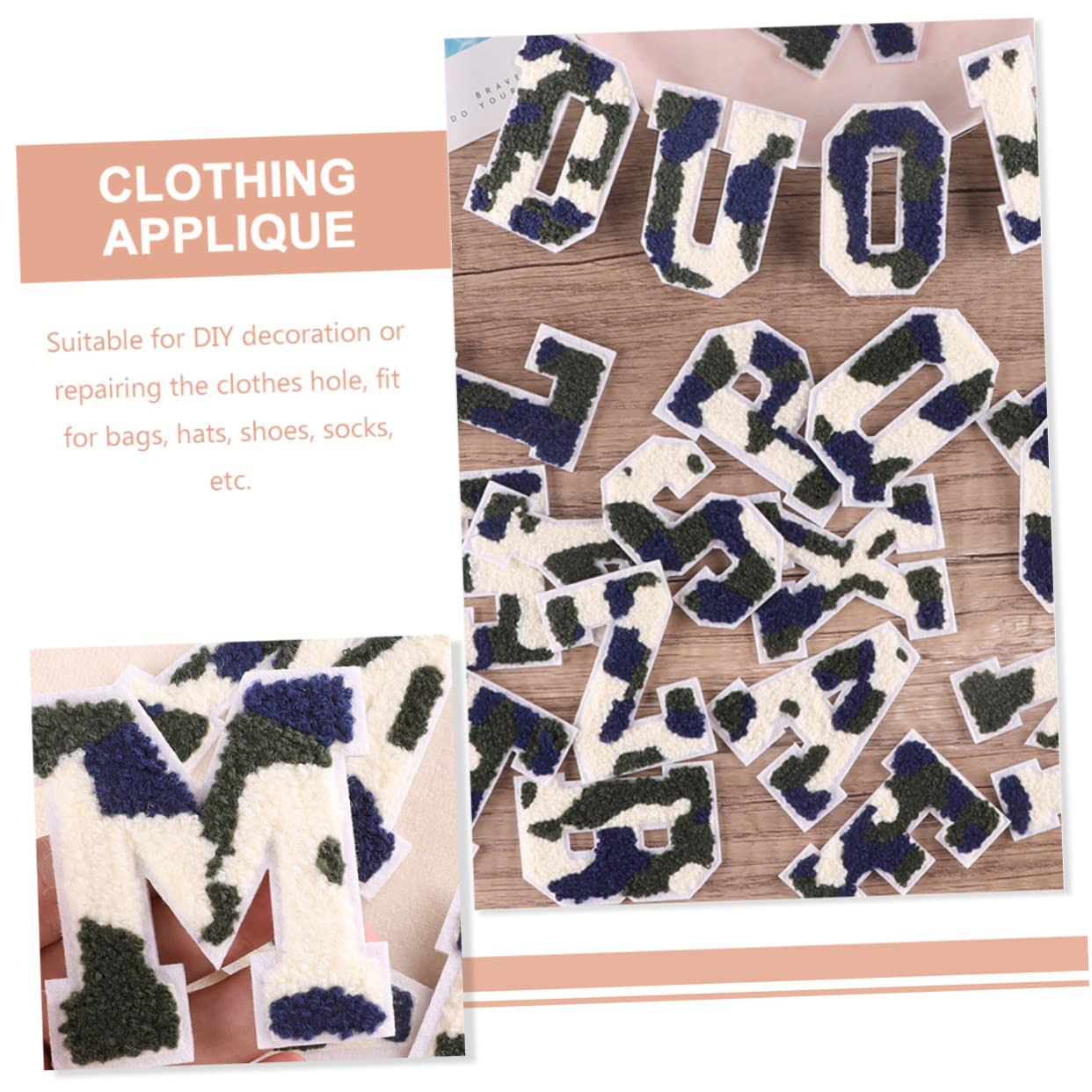 HOMSFOU 3 Set Toppe Ricamate Termoadesive Per Riparazione E Decorazione Abbigliamento Da Pz Per Jeans Shirt E Accessori Fai Da Te 26 Pezzi * 3