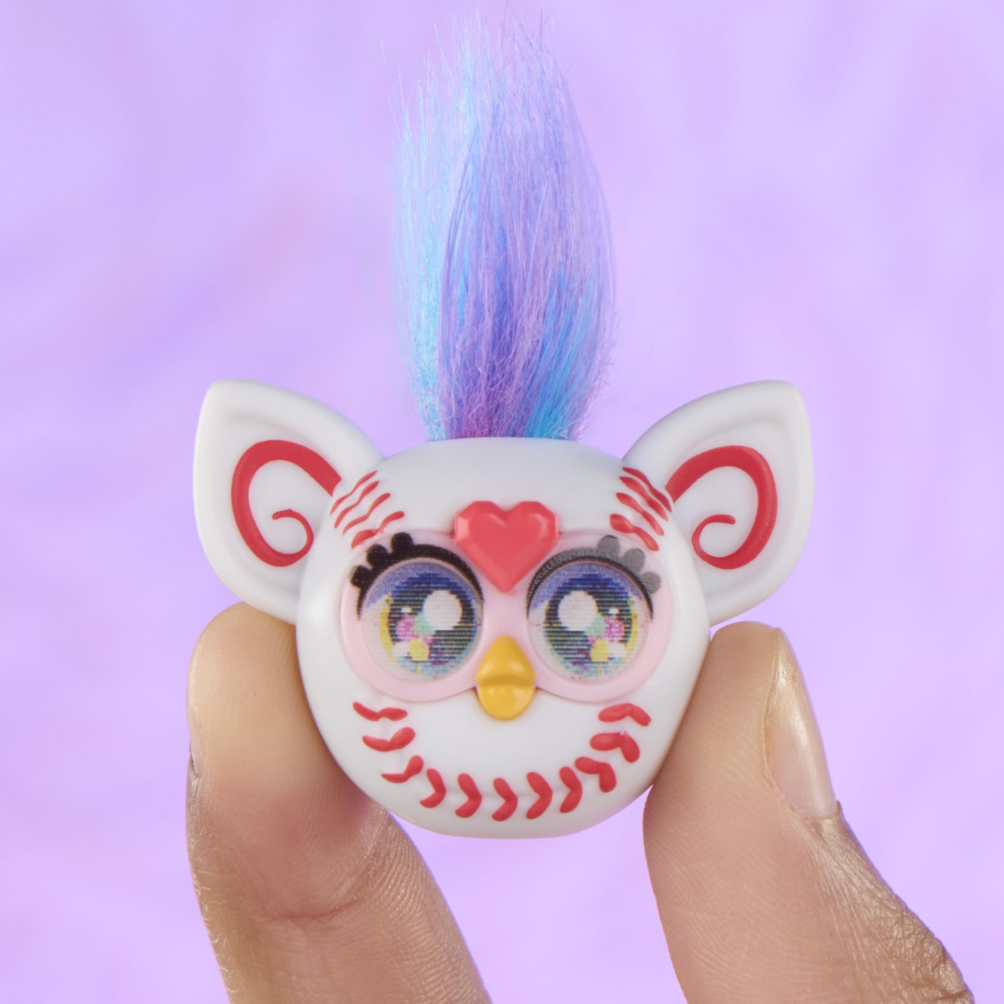 Sześciopak miniaturowych zabawkowych figurek Furby z motywami sportowymi, kolekcjonerskie figurki o wysokości 2,54 cm, wiek: od 5 lat
