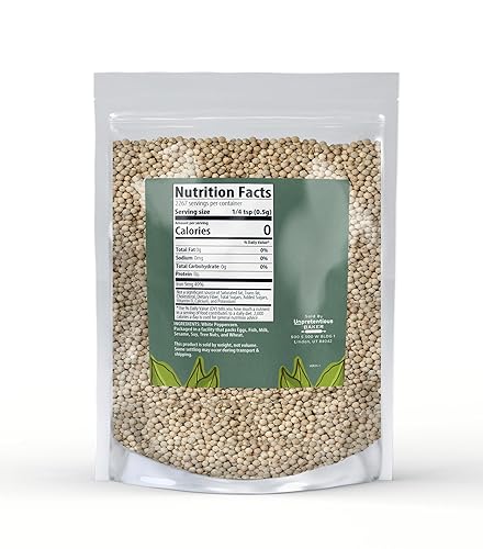 Miniatura 2 de Unpretentious Baker - Pimienta blanca entera de 2 libras, añade sabor adicional, condimento, bolsa resellable