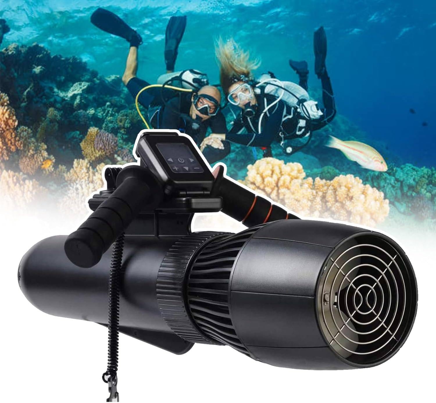 WYBYYDS Diving Sea Scooter with Airline Approved 222Wh Battery, 9-Speed Switch Max 3-8 km/h, 500W Underwater Scooter for Snorkeling, Swimming 16000mah