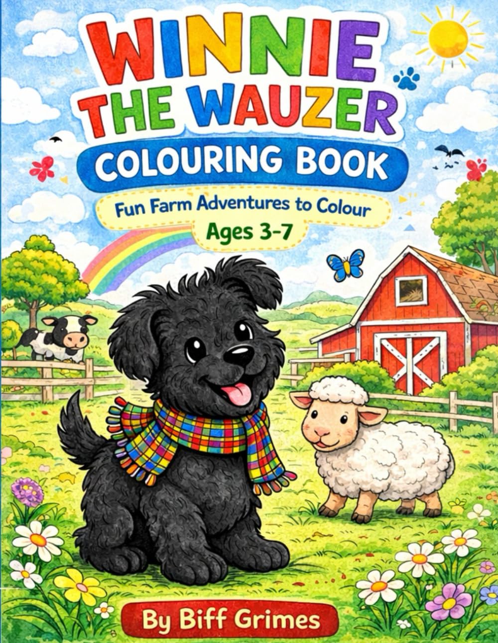 Winnie the Wauzer Colouring Book: Cute Puppy Farm Adventures to Colour for Kids Ages 3 - 7