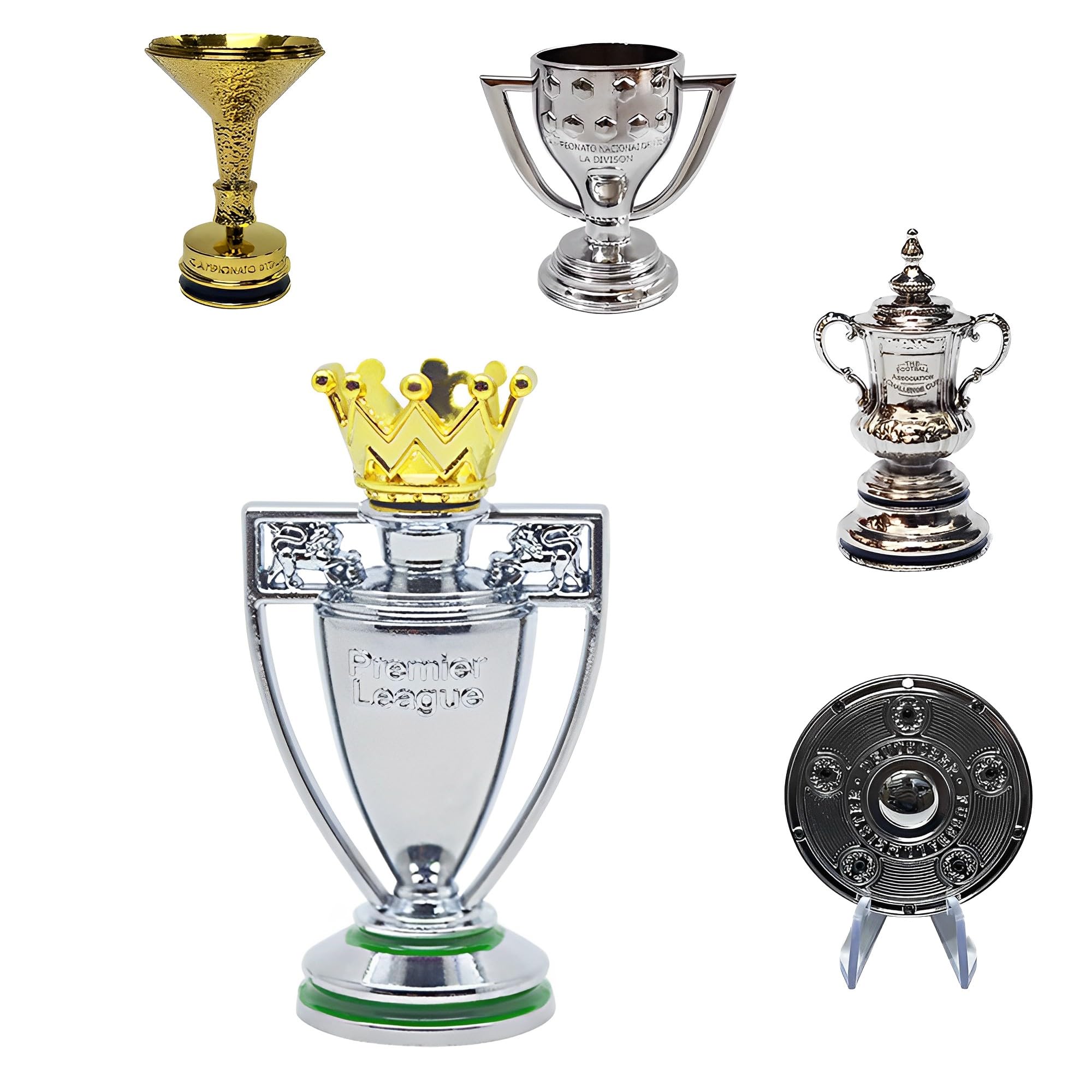 CEN Modèle De Coupe De Trophée De Football Mini Football Jeu Trophée Coupe Modèle Haute Simulation Métal Football Ligue