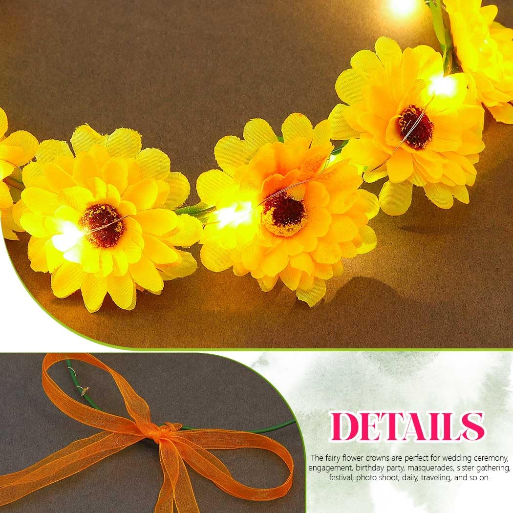 EARENT Diademas Iluminadas Para Rave, Diadema De Neón Para