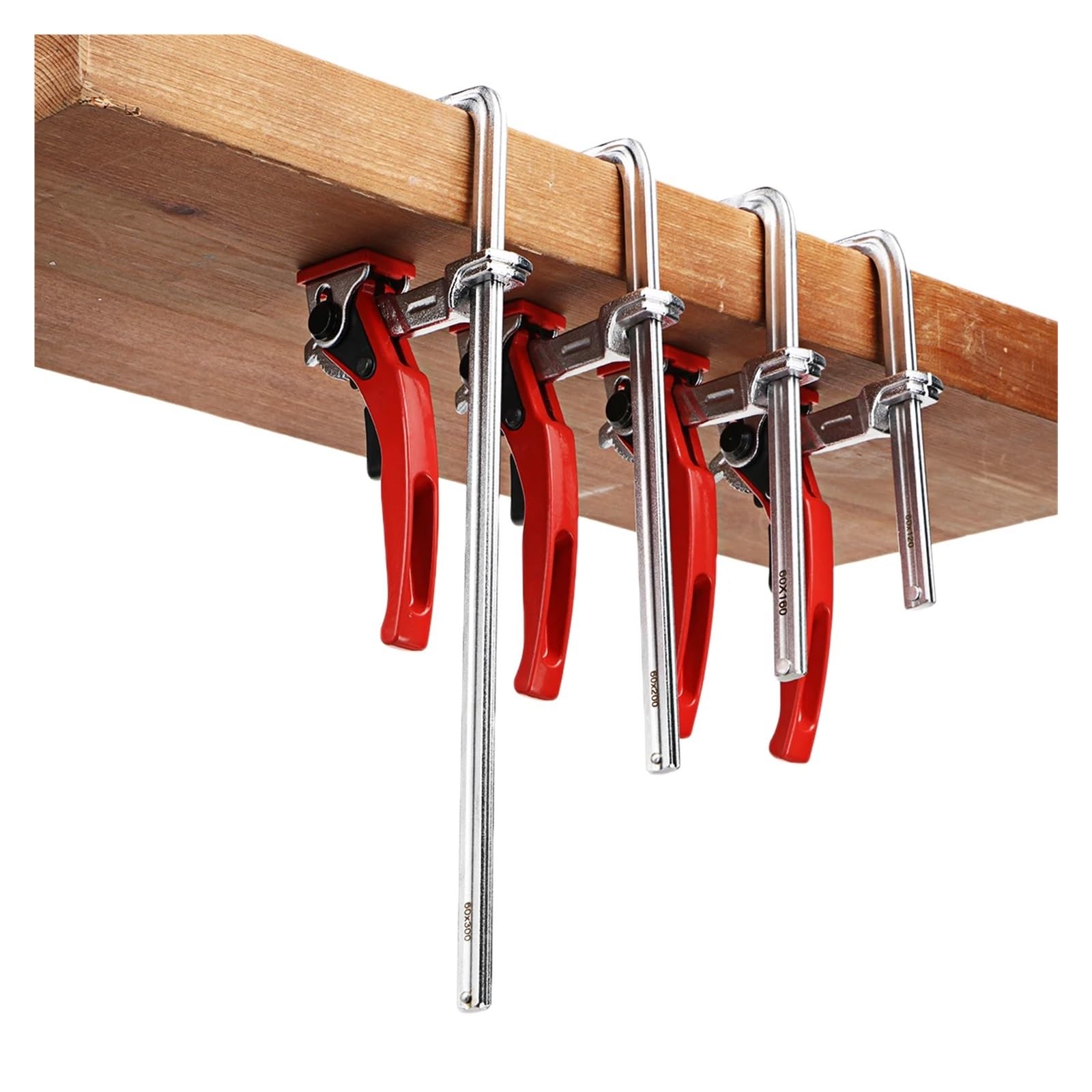 abrazadera de mesa con trinquete Abrazadera de riel de guía rápida, diferentes tamaños F MFT for herramienta manual de, bricolaje, 1 ud./2 uds.(2Pcs 160x60mm)