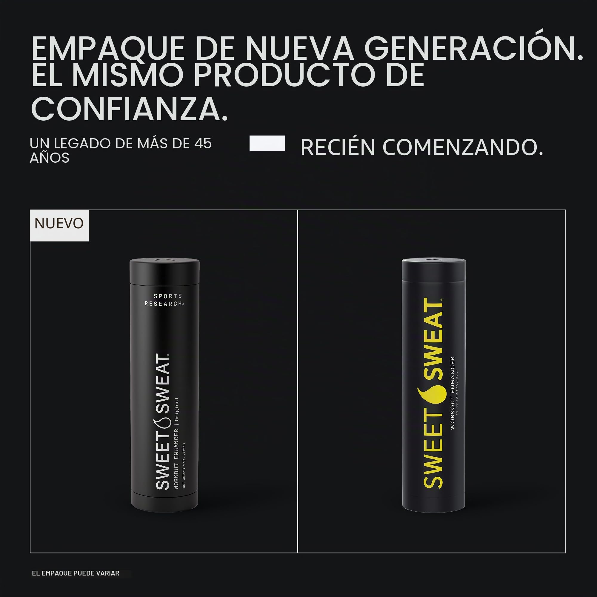 Sports Research Sweet Sweat Gel potenciador de entrenamiento, maximiza tu ejercicio y suda más rápido, barra de 182 g
