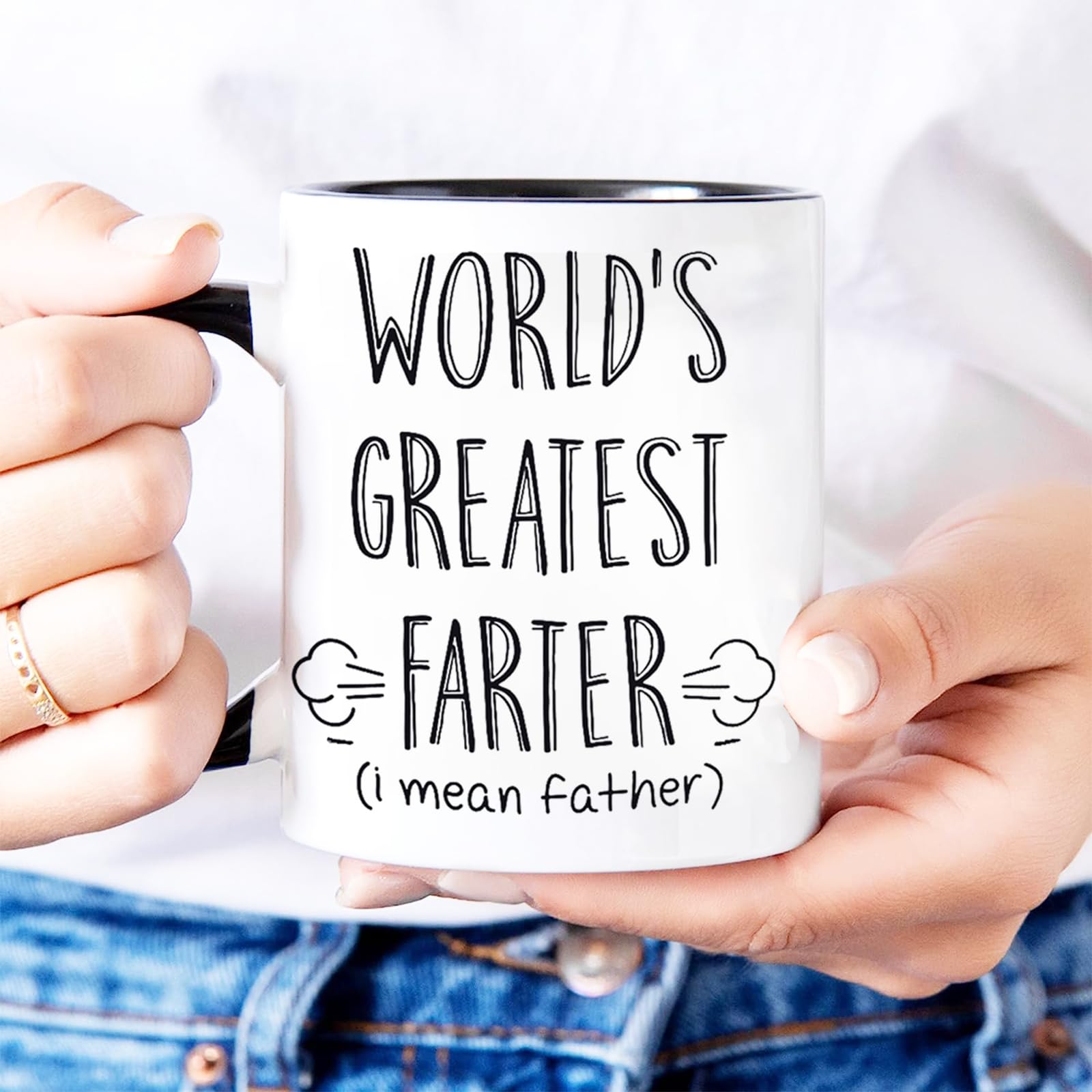 Tasse Personnalisable Cadeau Fête Des Pères WIAZZLUK - Tasse Isotherme Meilleur Papa Dessous De Verre Bois Cadeau Personnalisé Pour Papa