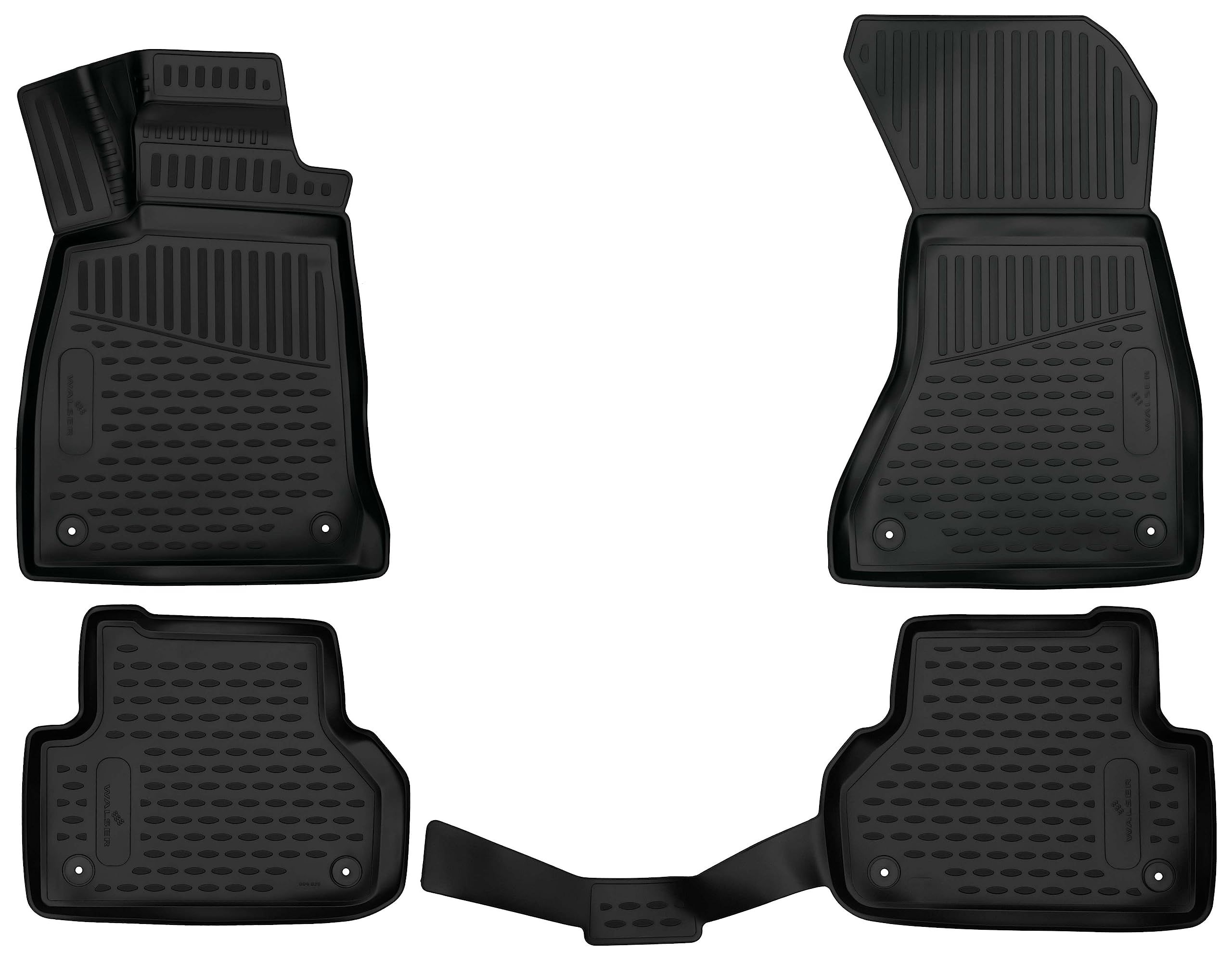 WALSER Tappetini in gomma per auto XTR su misura compatibile con Audi A5 Sportback traziano integrale (F5A, F5F) 2016 - 2024