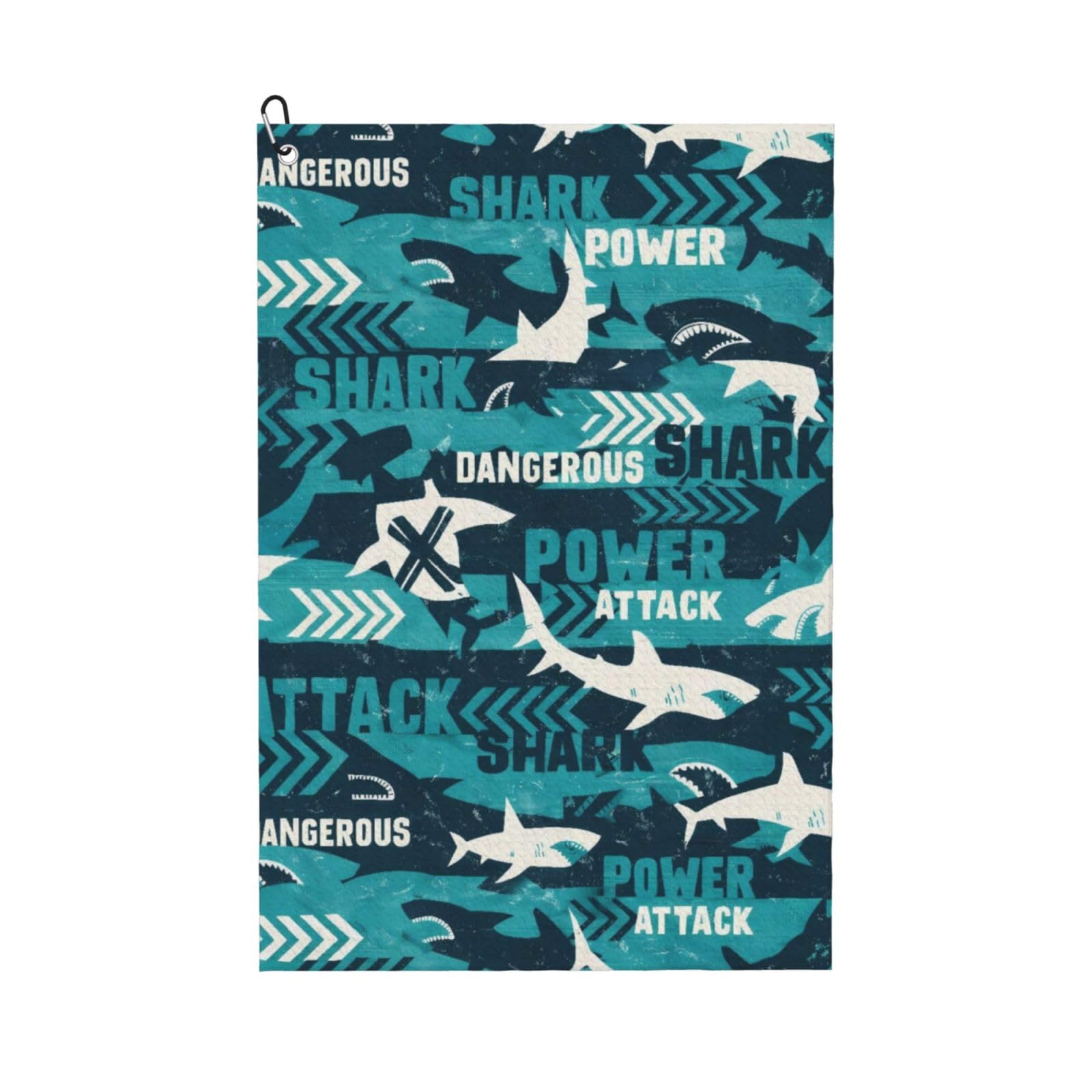BSDFGSDD Shark Silhouette Green Arrows Golf Towel 24 x 16 inches