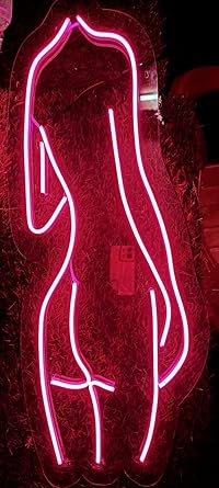 Luxury Sign India Lady Back LED Neon Signs Light LED Art Decorative Sign - For Wall Decor, Home Restaurants, Wedding Birthday Party Decor, Bar Decor, Mini Bar, Cafe