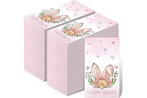 100 Pieces Happy Easter Napkins Easter Dinner Disposable Guest Towels