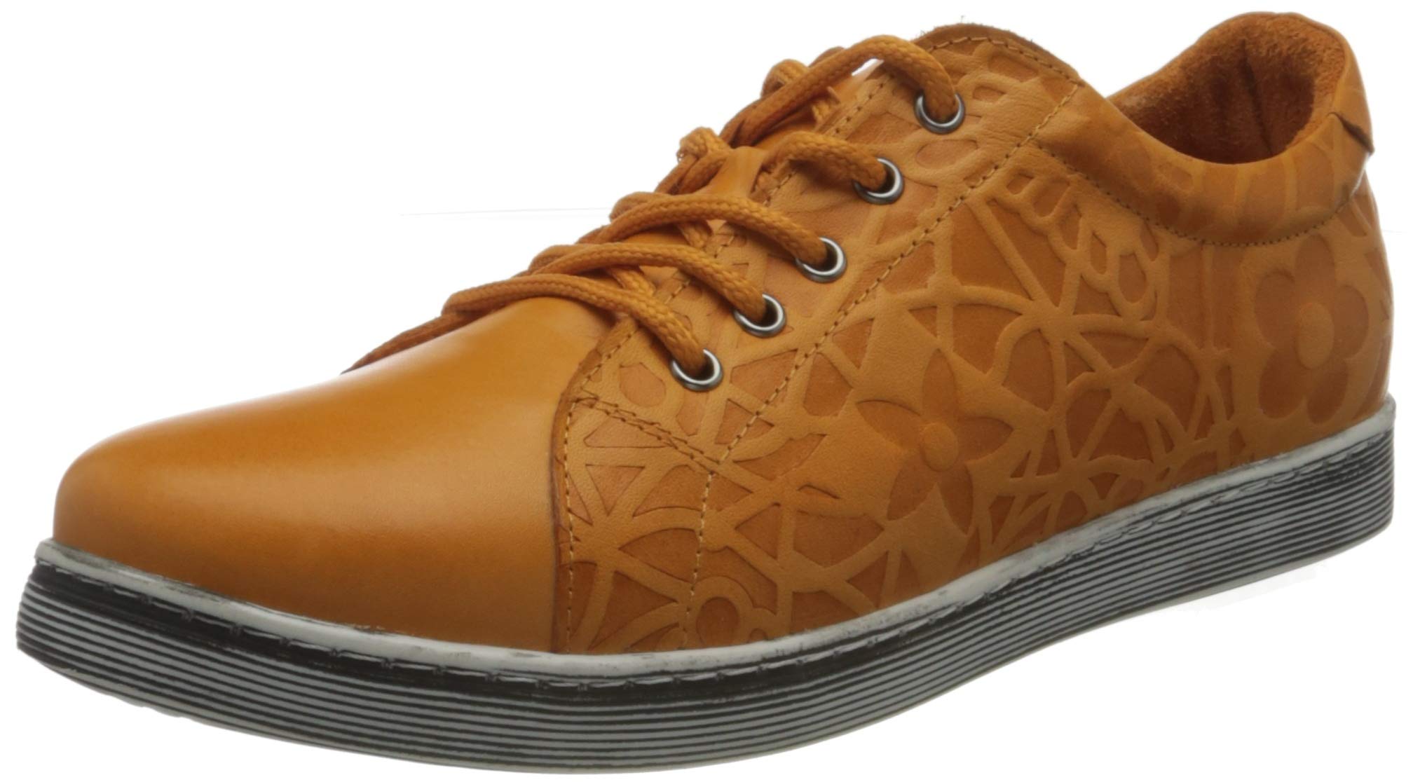Andrea Conti Women’s 10001 10001 Sneaker, Orange, 7.5 UK