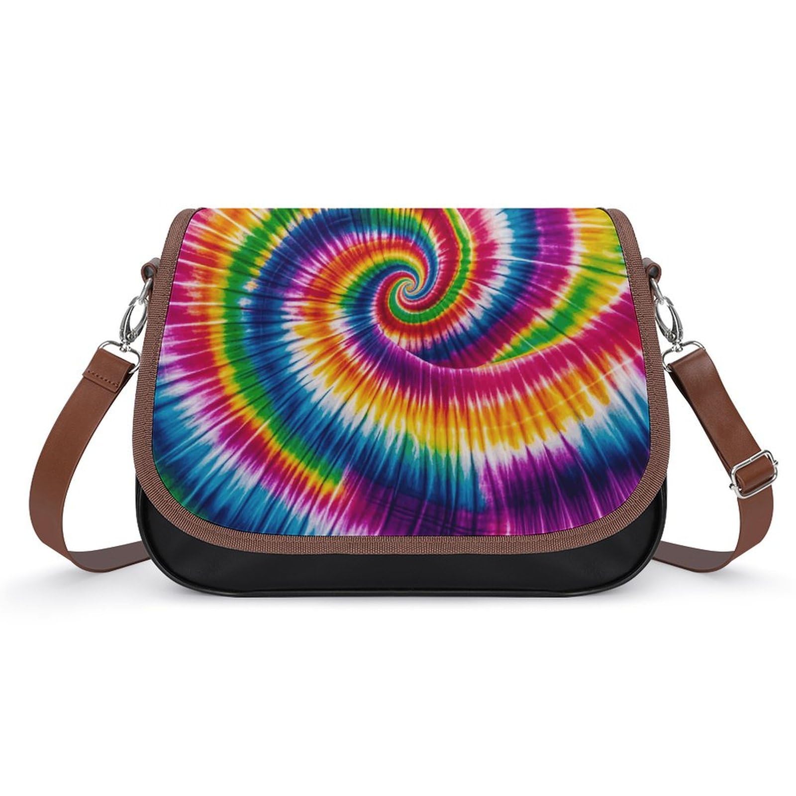 Tie Dye Is Colorful Laptop Tote Bag Leather Computer Bags Lined Shoulder Purse Purses And Handbags Business Office Work Bag Top Handle Handbag for Women