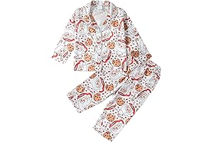 Kids Toddler Christmas Pajamas Santa Claus Cookie