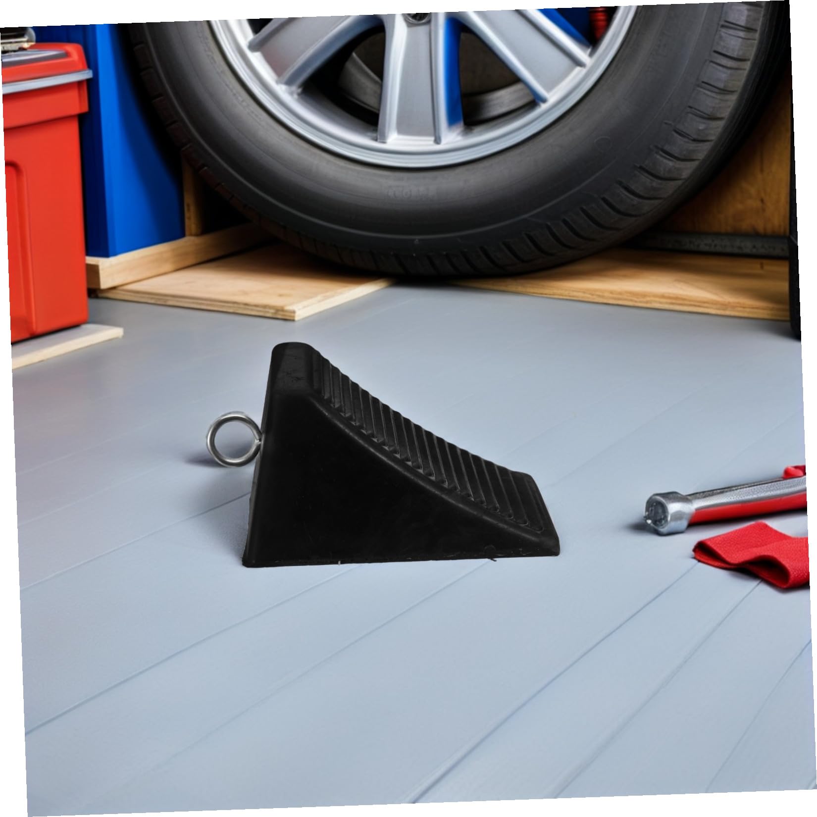 2 Topes De Rueda Para Remolque Coche Rueda Antideslizante Bordillo De Aparcamiento Para Garaje Autocaravana Topes De Aparcamiento