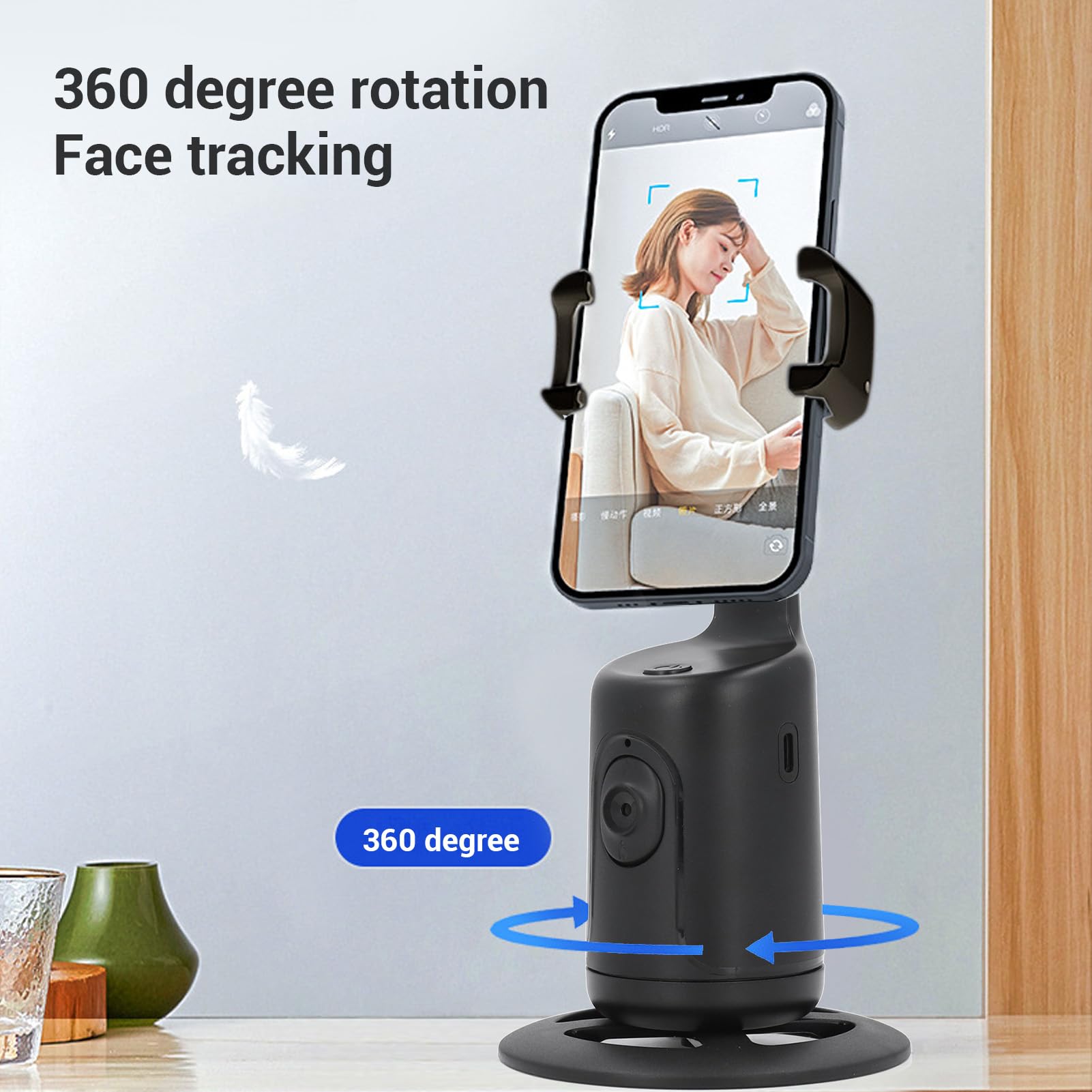Sxhlseller Trípode para Teléfono con Seguimiento Facial Automático de 360°