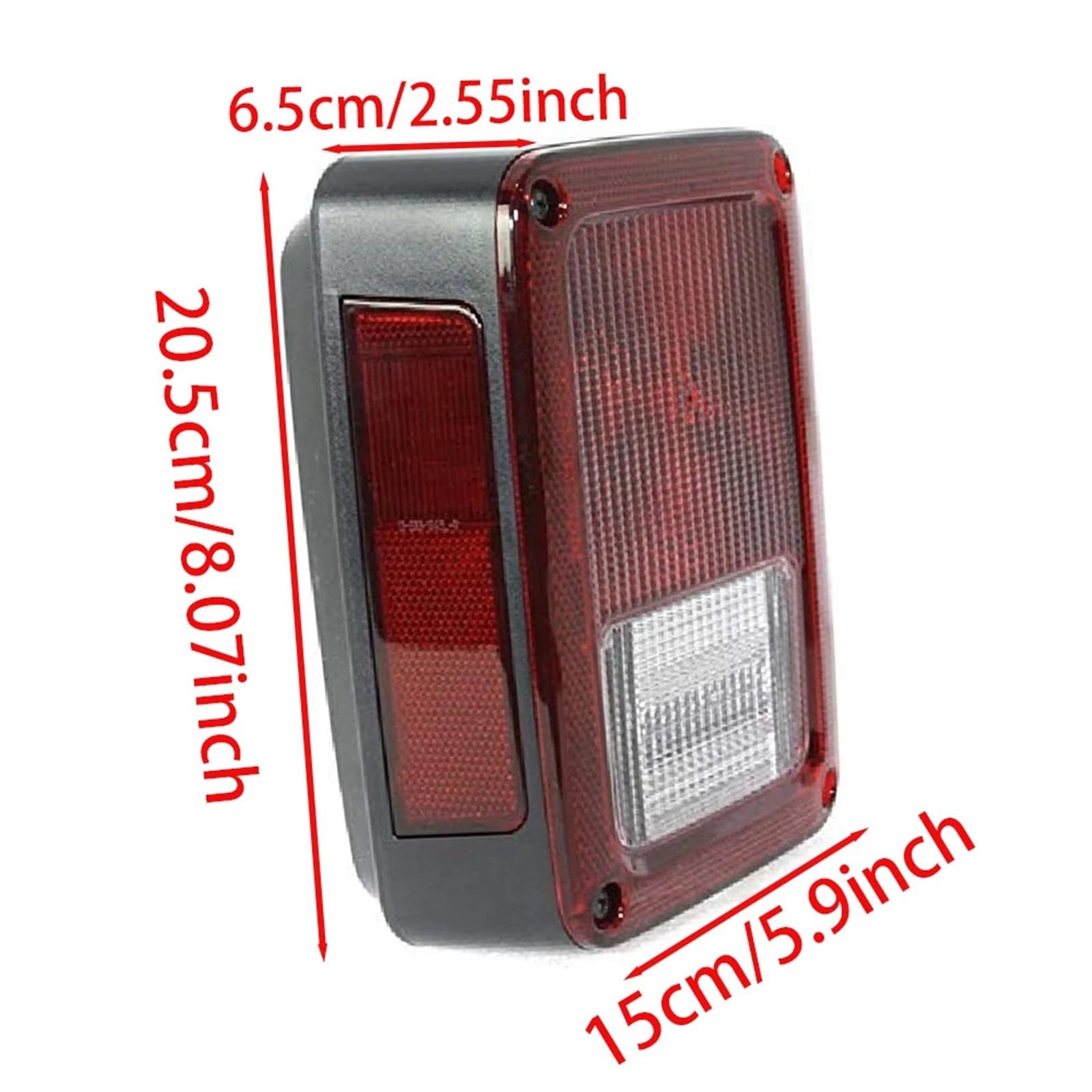 Halogen światła Lampa tylna zespolona Zestaw świateł tylnych lewy lub prawy z wiązką przewodów pasuje do Jeep Wrangler JK 2007-2017(Right)
