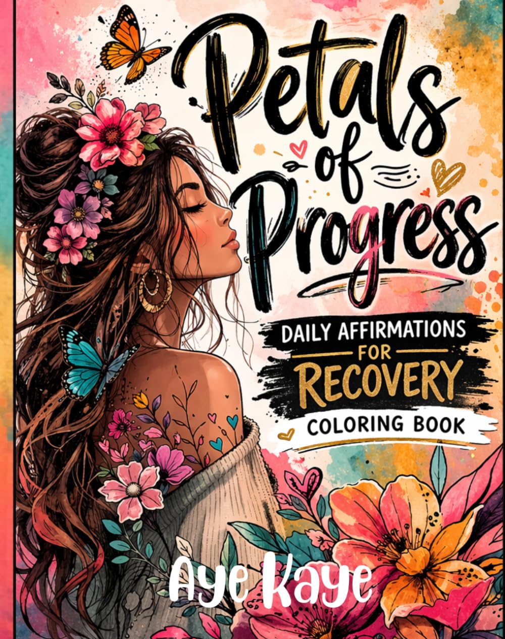 Petals of Progress: A Daily Affirmations Coloring Book for Recovery, Healing & Personal Growth