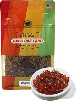 DABC OAK LAND Wild Peach Gum, All Natural Edible Peach Blossom, Tears Tao Jiao Peachs Resin, 滋補抗皺 桃膠 Boosting Resin for Skin & Health, Food Additives Free for Dessert, Drink, Soup, Tea, 8OZ/Bag