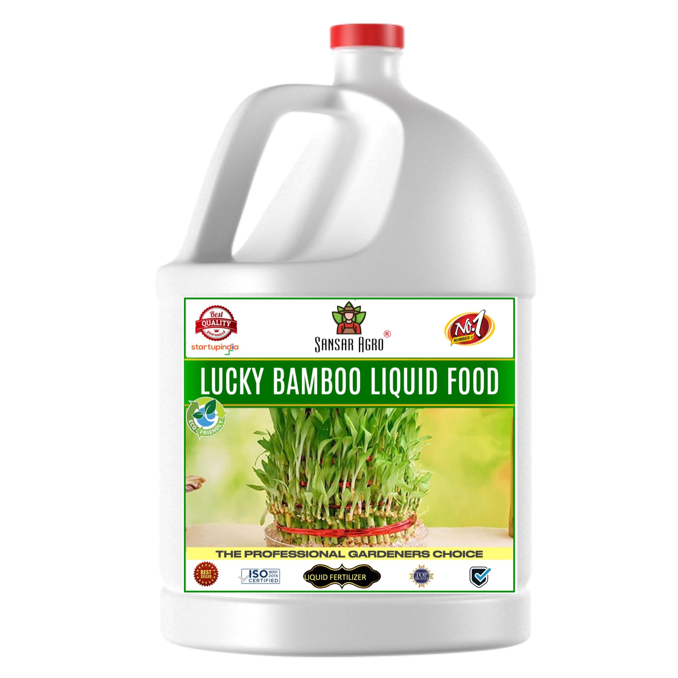 Sansar Agro® Lucky Bamboo Food Liquid Fertilizer, Premium Essential Liquid Fertilizer for the Best Growth of Lucky Bamboo Plants with Growth Nutrients and Charged Micro-Organism (500 ml)