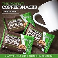Vista 8 de Barra energética de café con proteínas hecha con cinco ingredientes simples totalmente natural sin gluten sin OMG y 056oz de proteína hecha con café