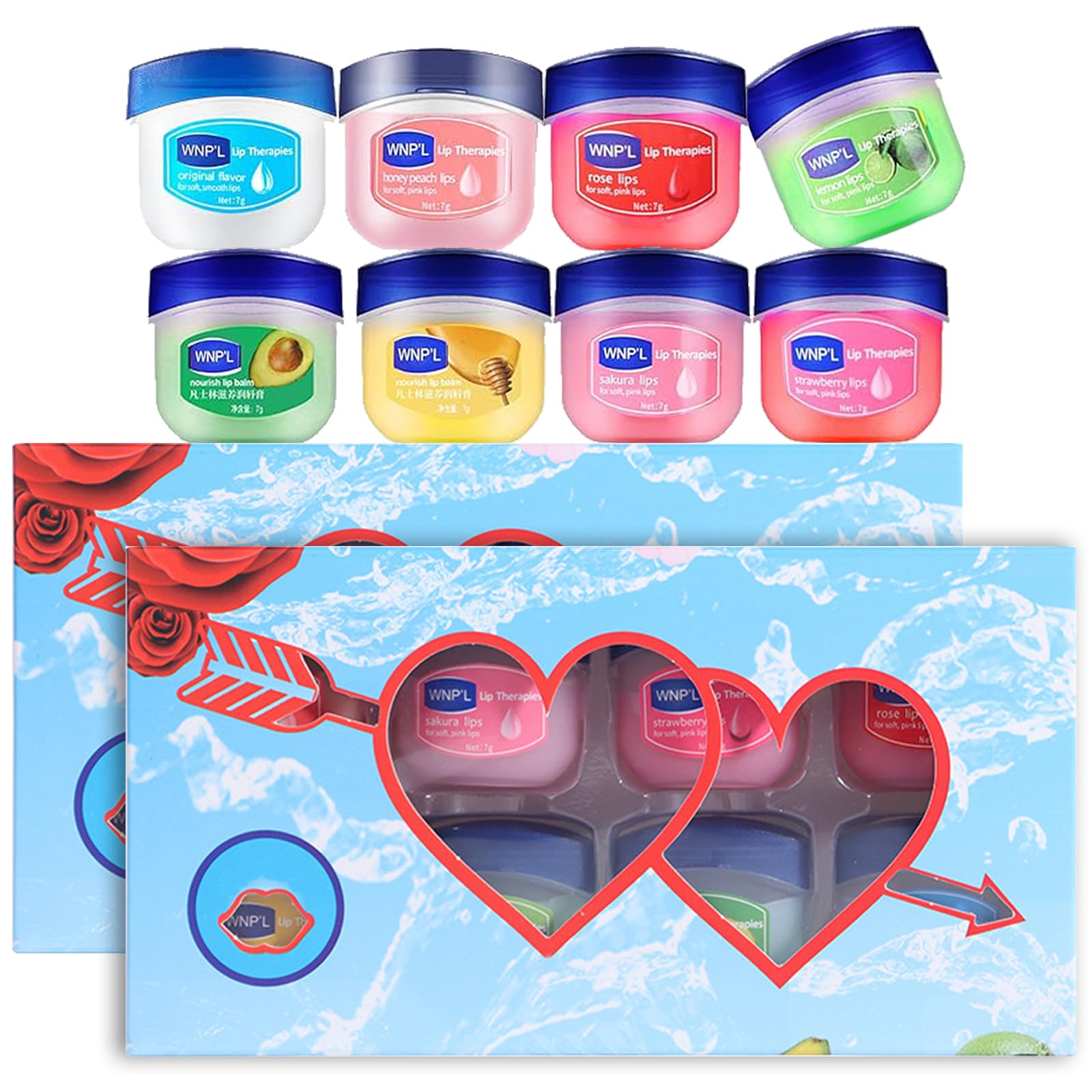 Sponsored Ad – Lip Balm Set 16 Pack Multipack Makeup Gift Set Natural Moisturizing Cracking Lip Lipbalm Chapstick Gifts For Women Skincare Lip Care (2 Boxes)