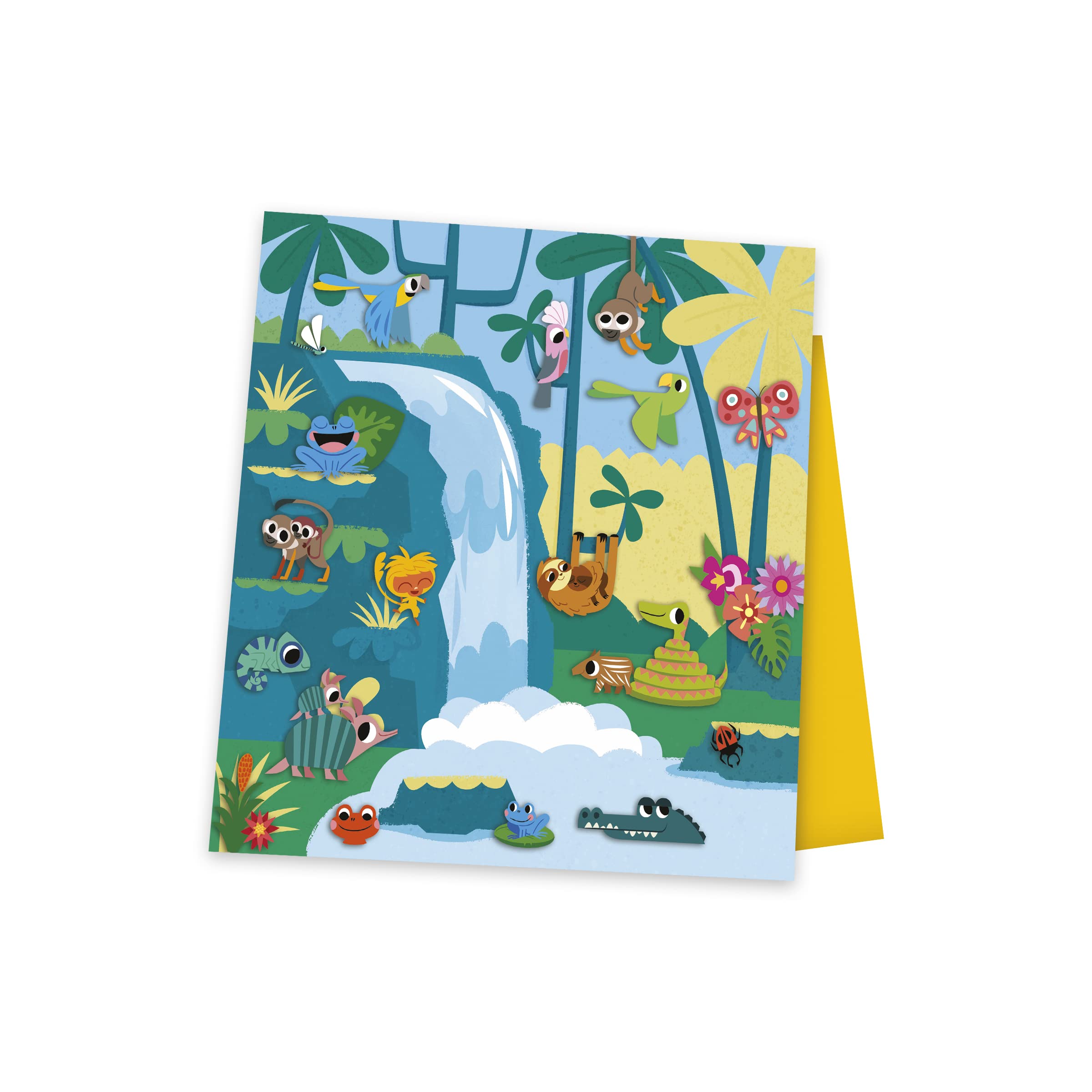 Janod - My Arts & Crafts - A Partir De 5 años - Pegatinas y Cuadros - 5 Cuadros - Manualidad Creativa - Motricidad Fina y Concentración - J07744
